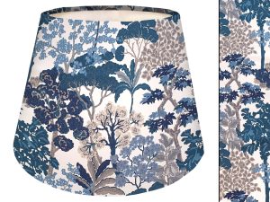 Oriental Trees Blue Empire Lampshade, Modern Home