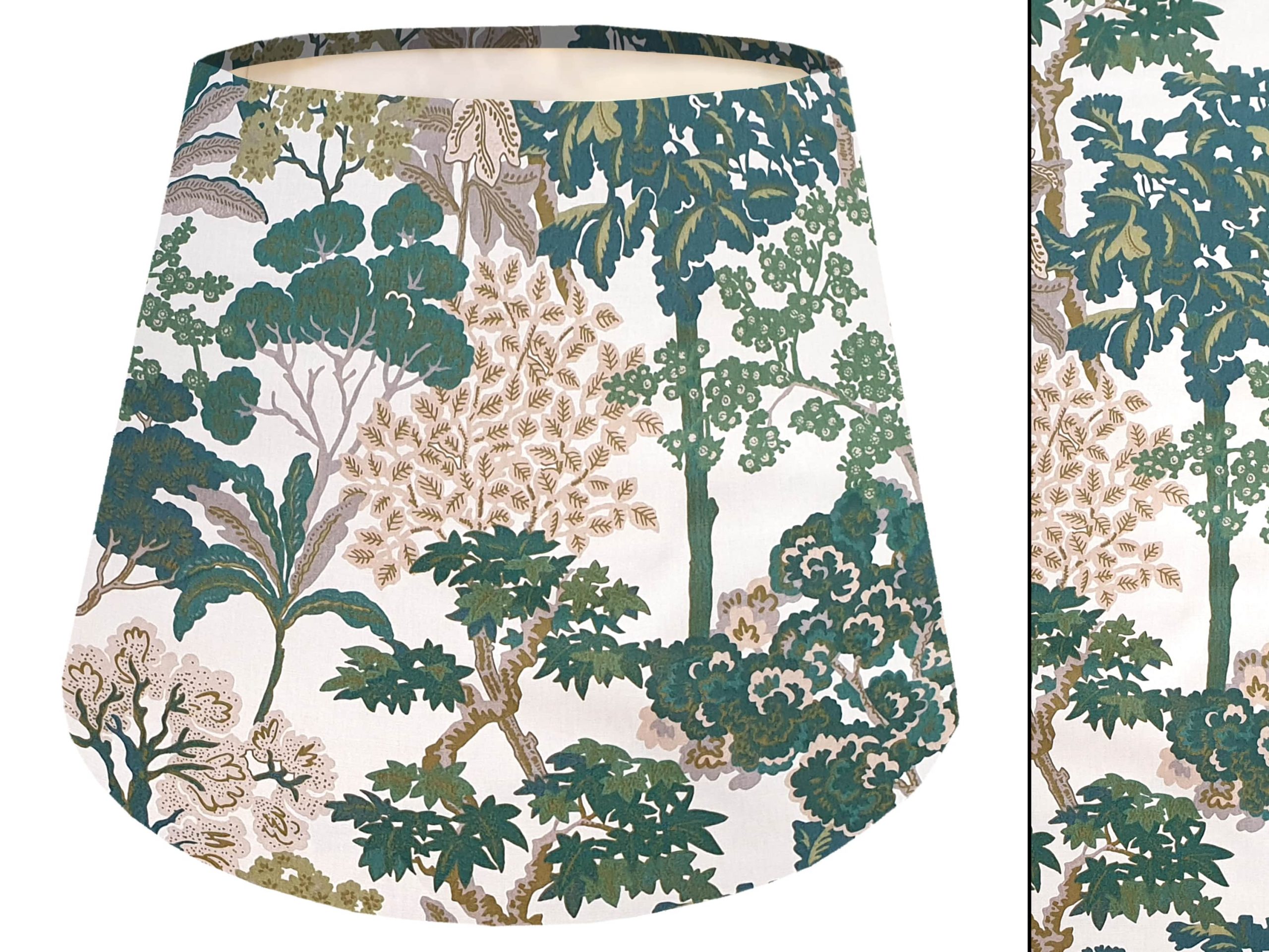 Oriental Trees Green Empire Lampshade, Stylish Home