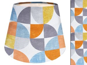 Spiral Capri Orange Empire Lampshade, Classic Home Interior
