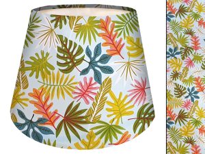 Tropical Leaf Mint Empire Lampshade, Exotic Home