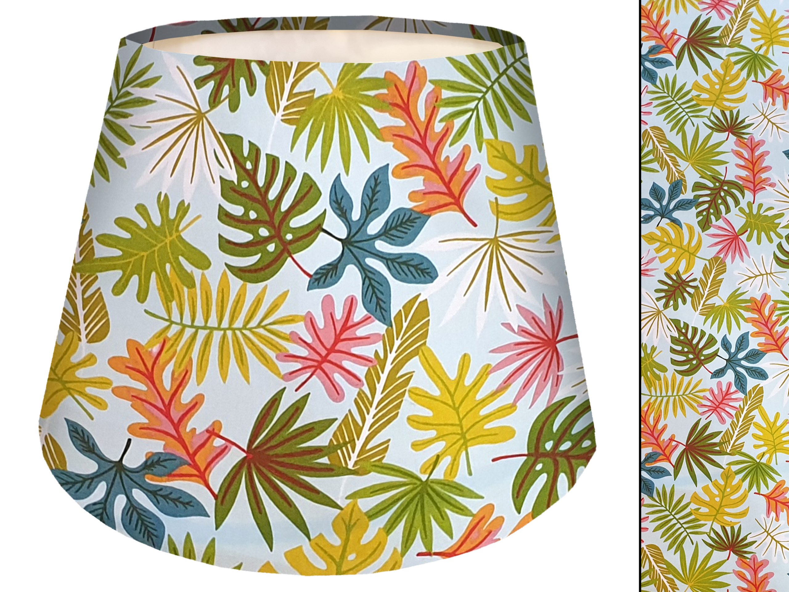 Tropical Leaf Mint Empire Lampshade, Exotic Home