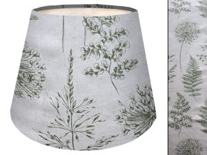 Botanical Green Empire Lampshade, Country Home Interior Décor