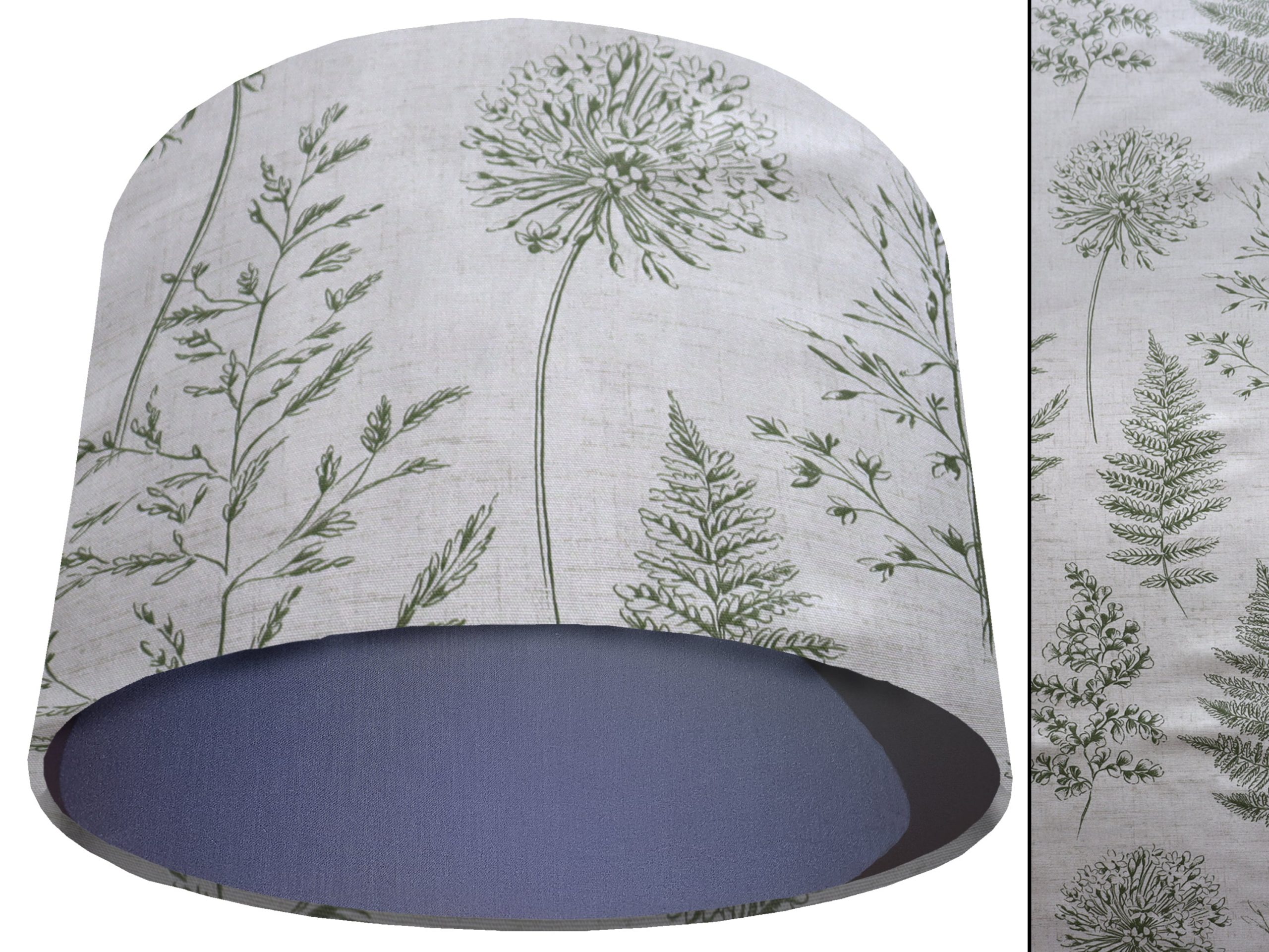 Country Green Light Shade Blue, Rustic Home Interior