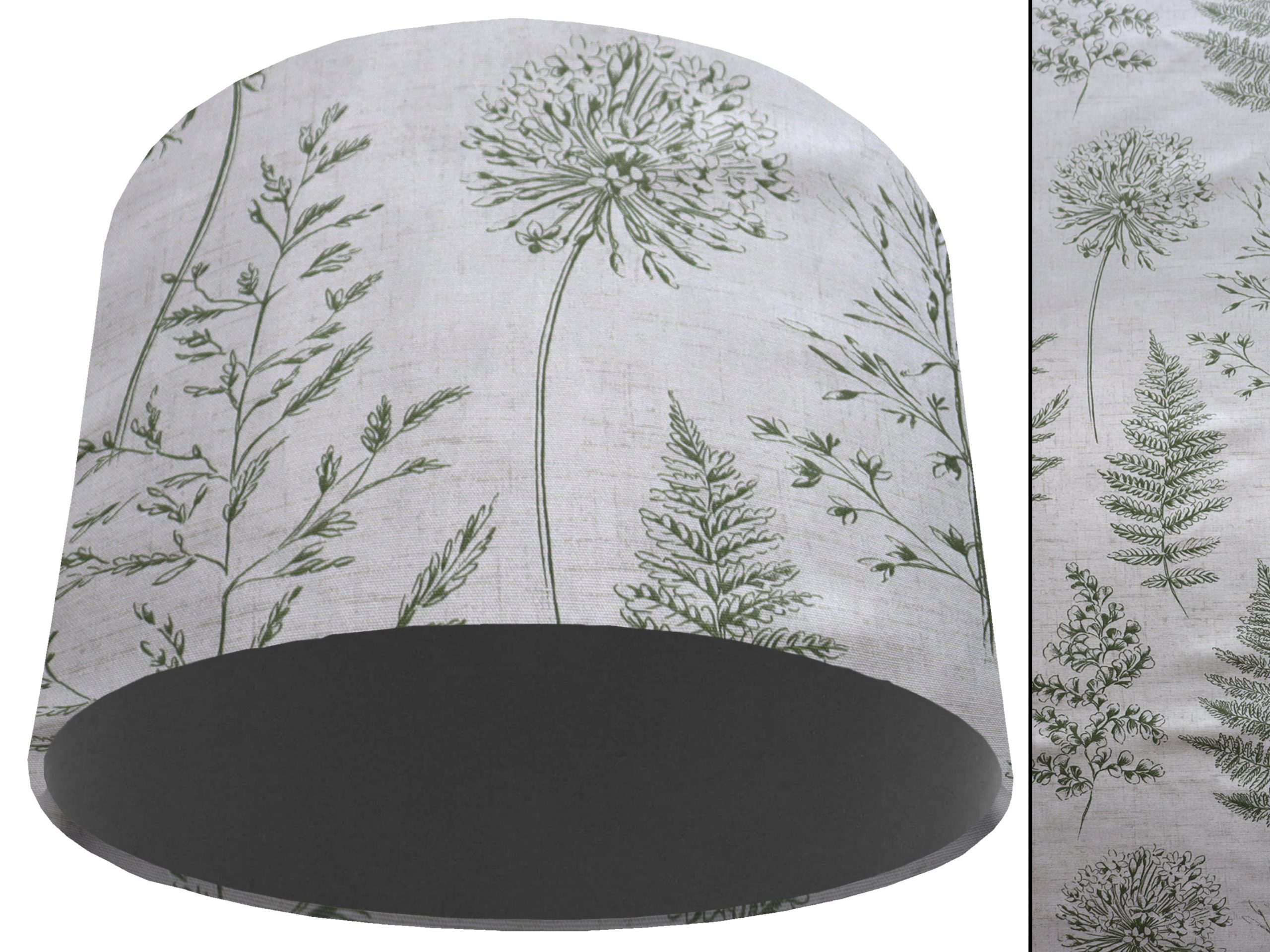 Country Green Light Shade Dark Grey, Rustic Home Interior