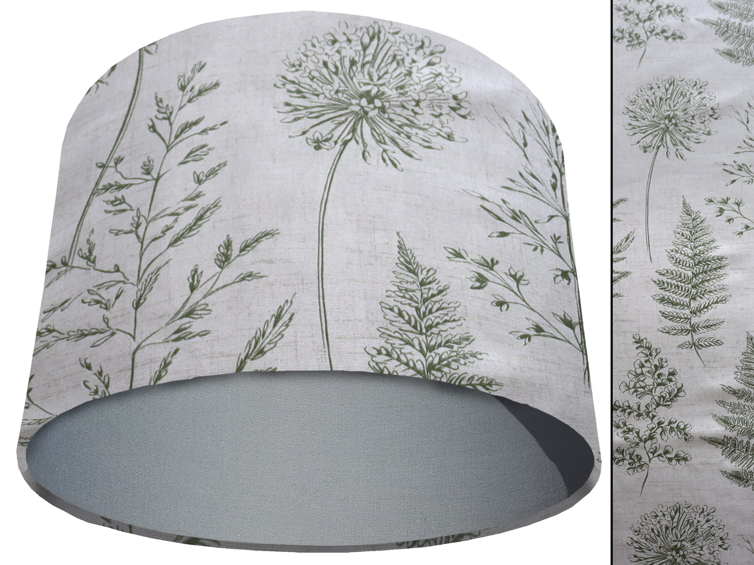 Country Green Light Shade Light Grey, Rustic Home Interior