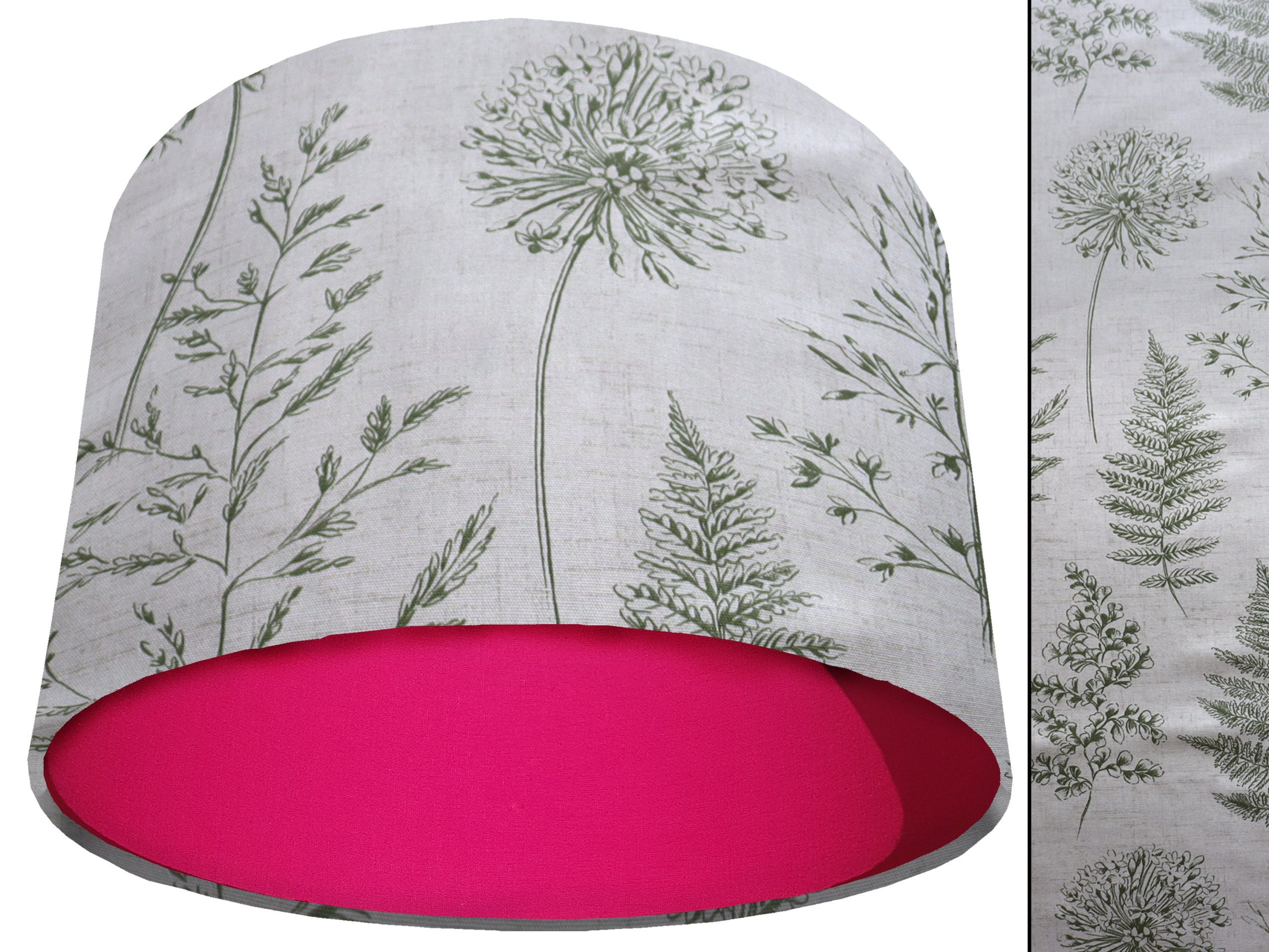 Country Green Light Shade Pink, Rustic Home Interior