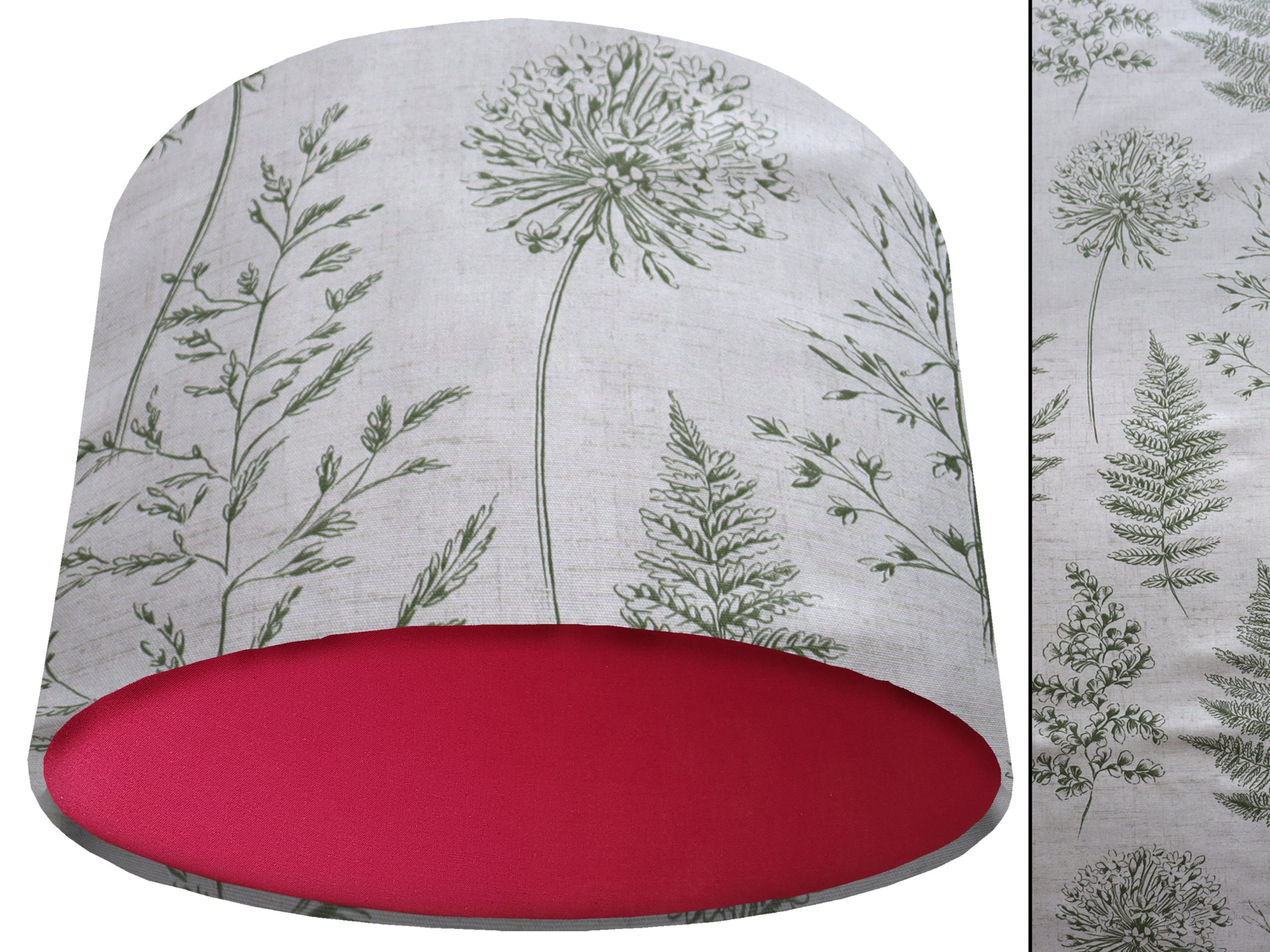 Country Green Light Shade Red, Rustic Home Interior