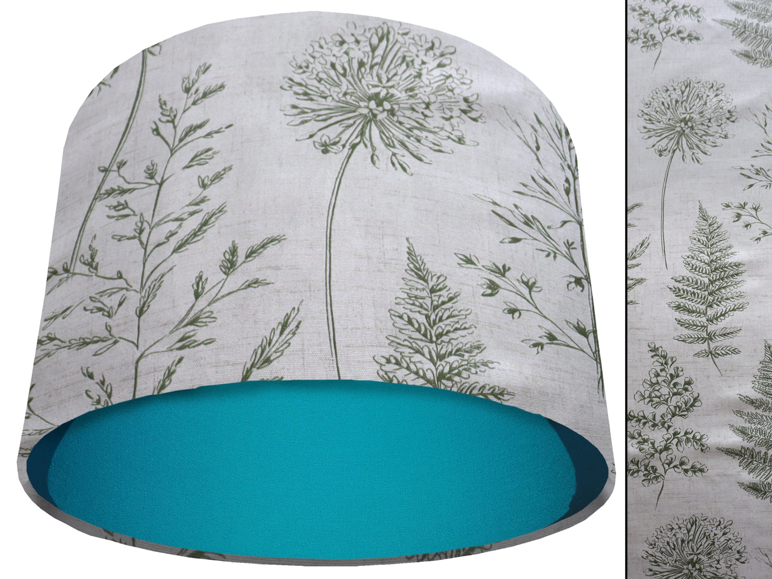 Country Green Light Shade Teal, Rustic Home Interior