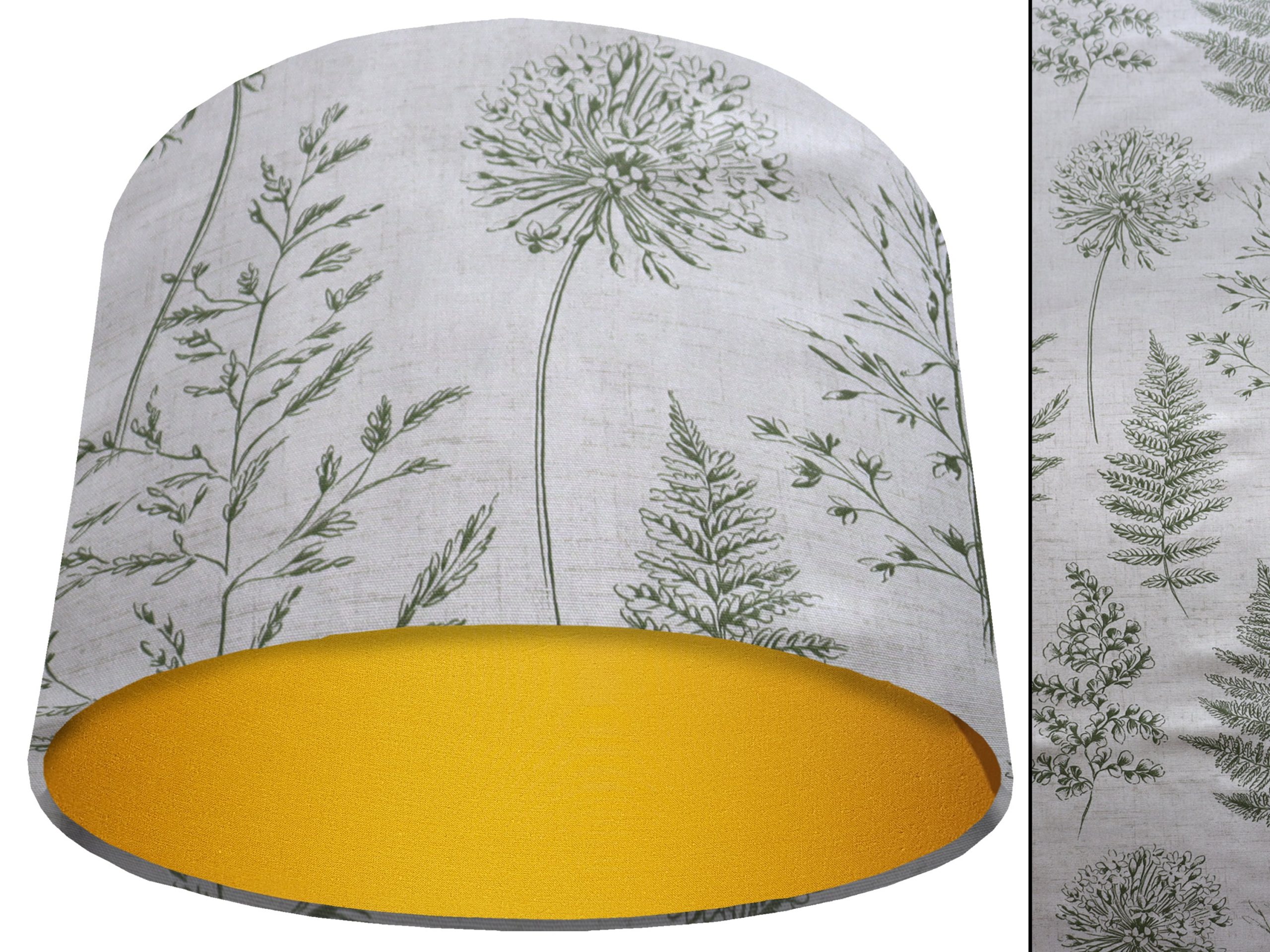 Country Green Light Shade Yellow, Rustic Home Interior