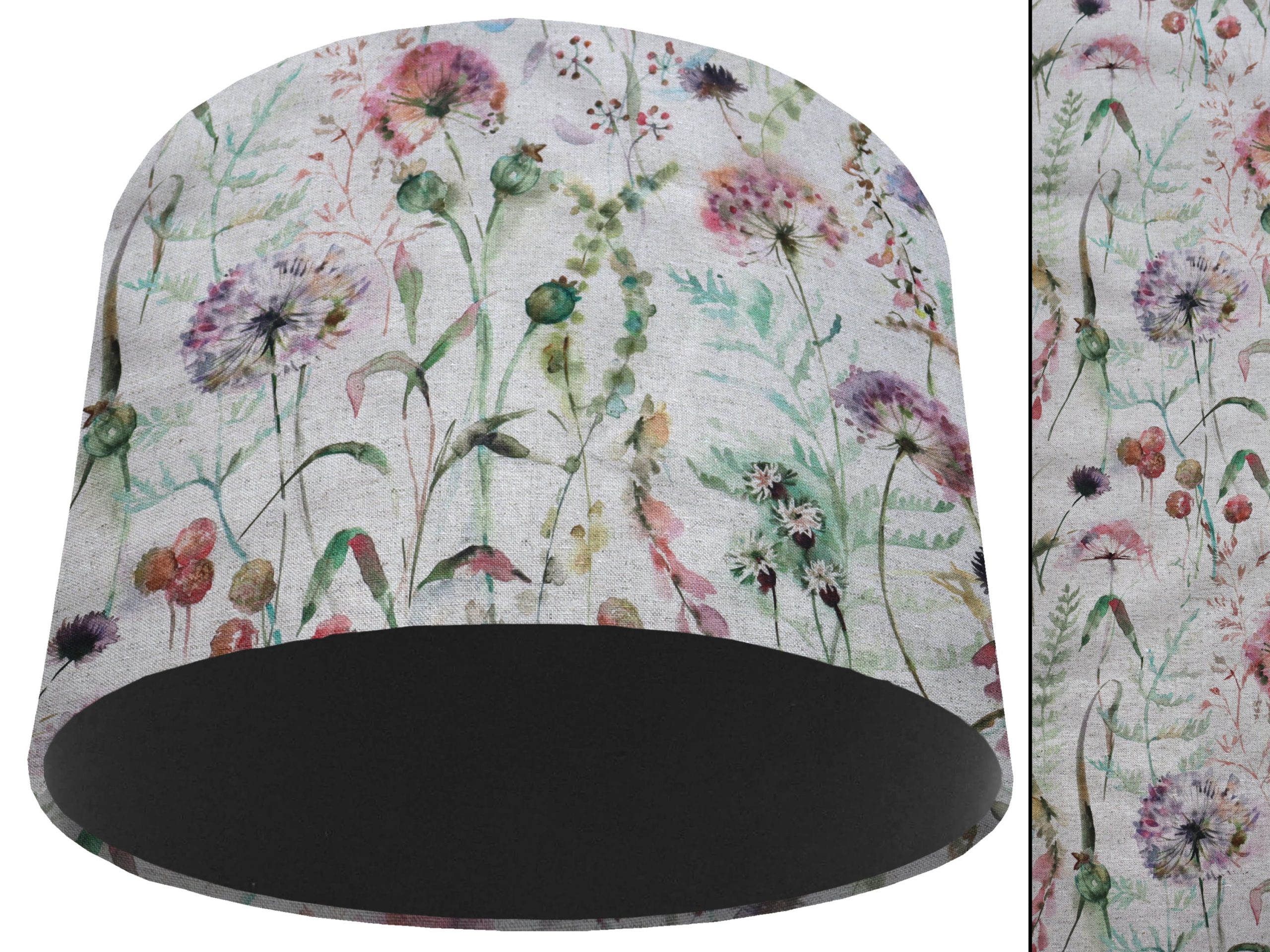 Country Floral Light Shade Black, Inspired Vintage Home