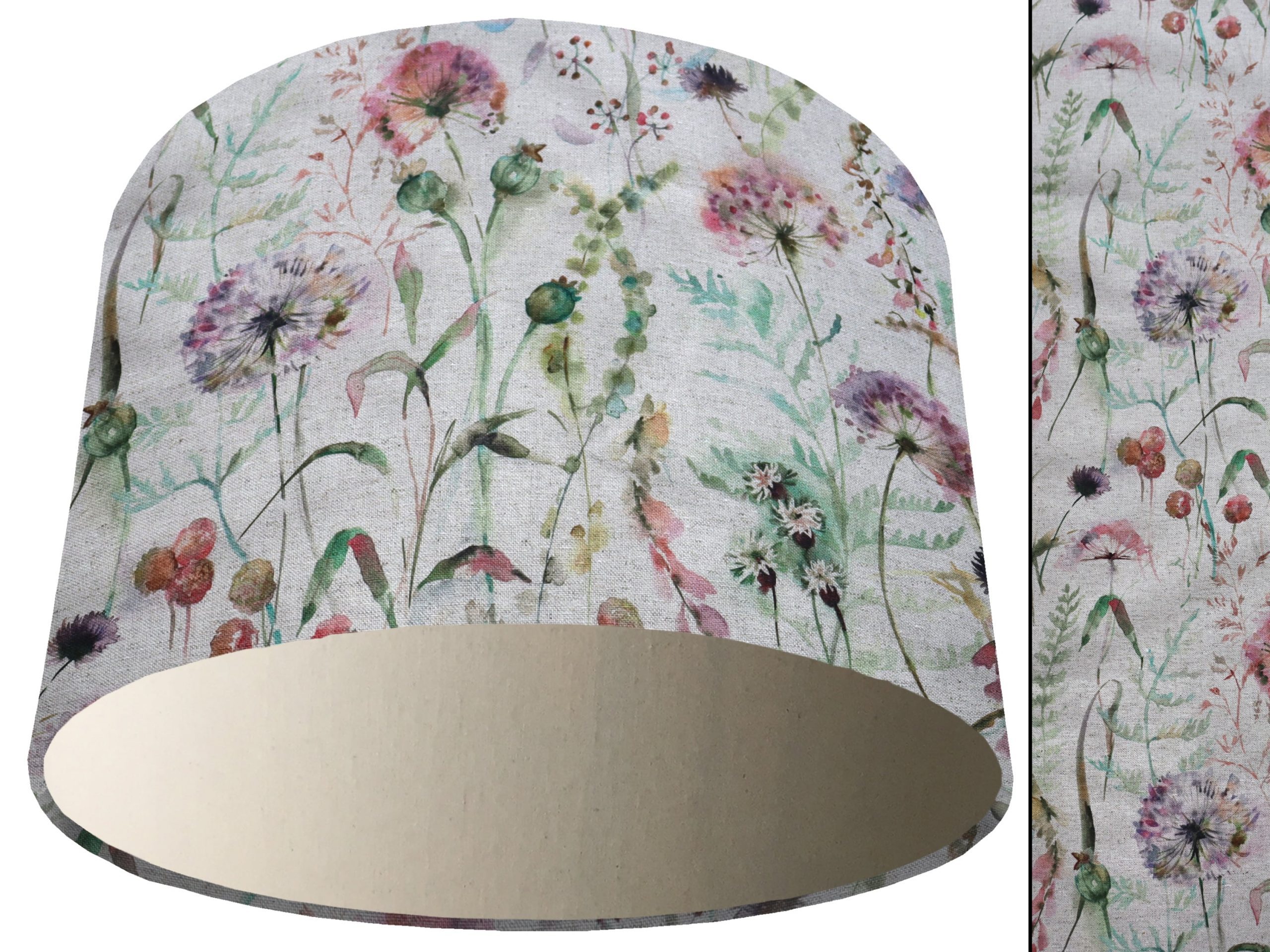 Country Floral Light Shade Cream, Inspired Vintage Home