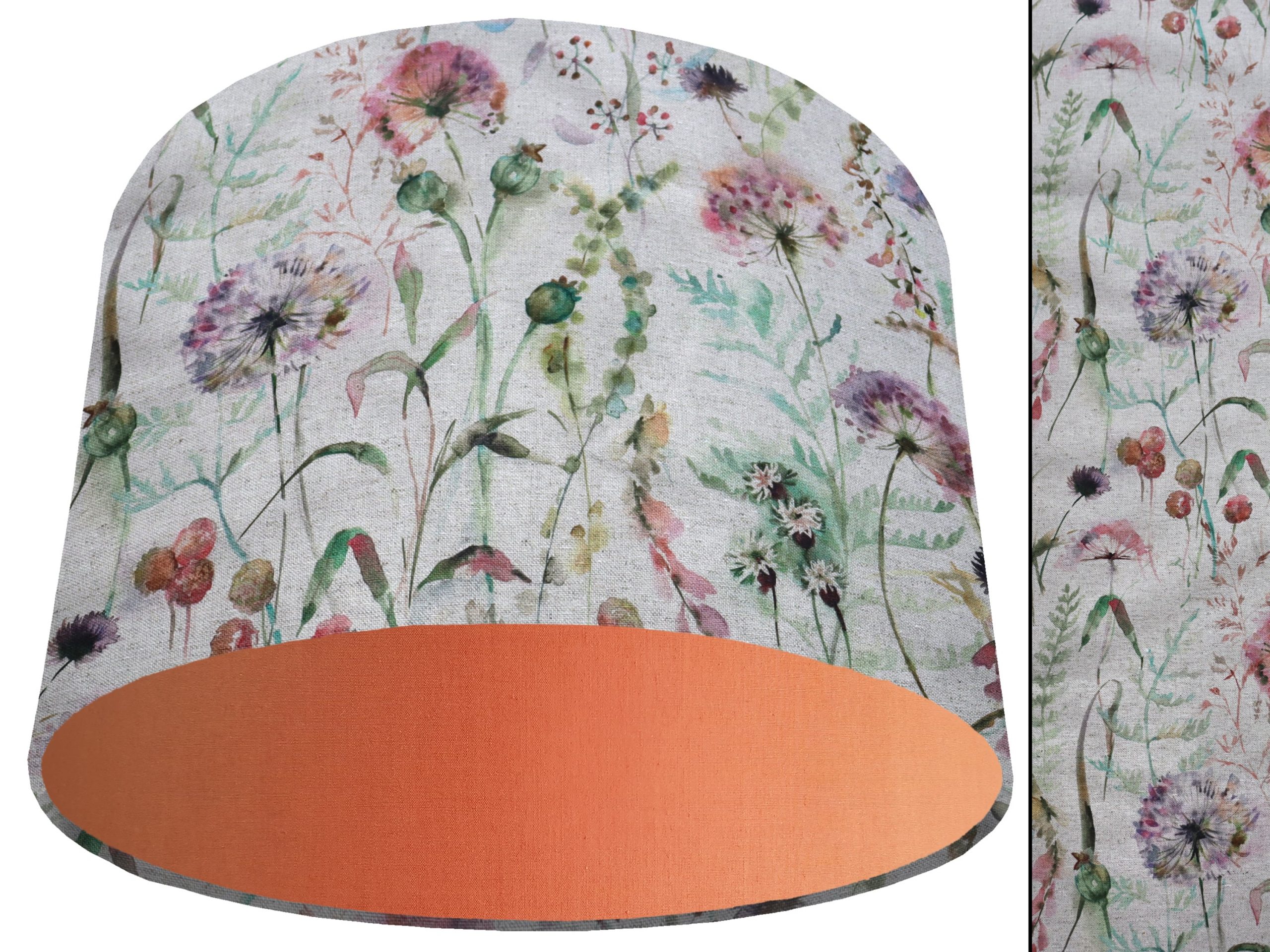 Country Floral Light Shade Orange, Inspired Vintage Home
