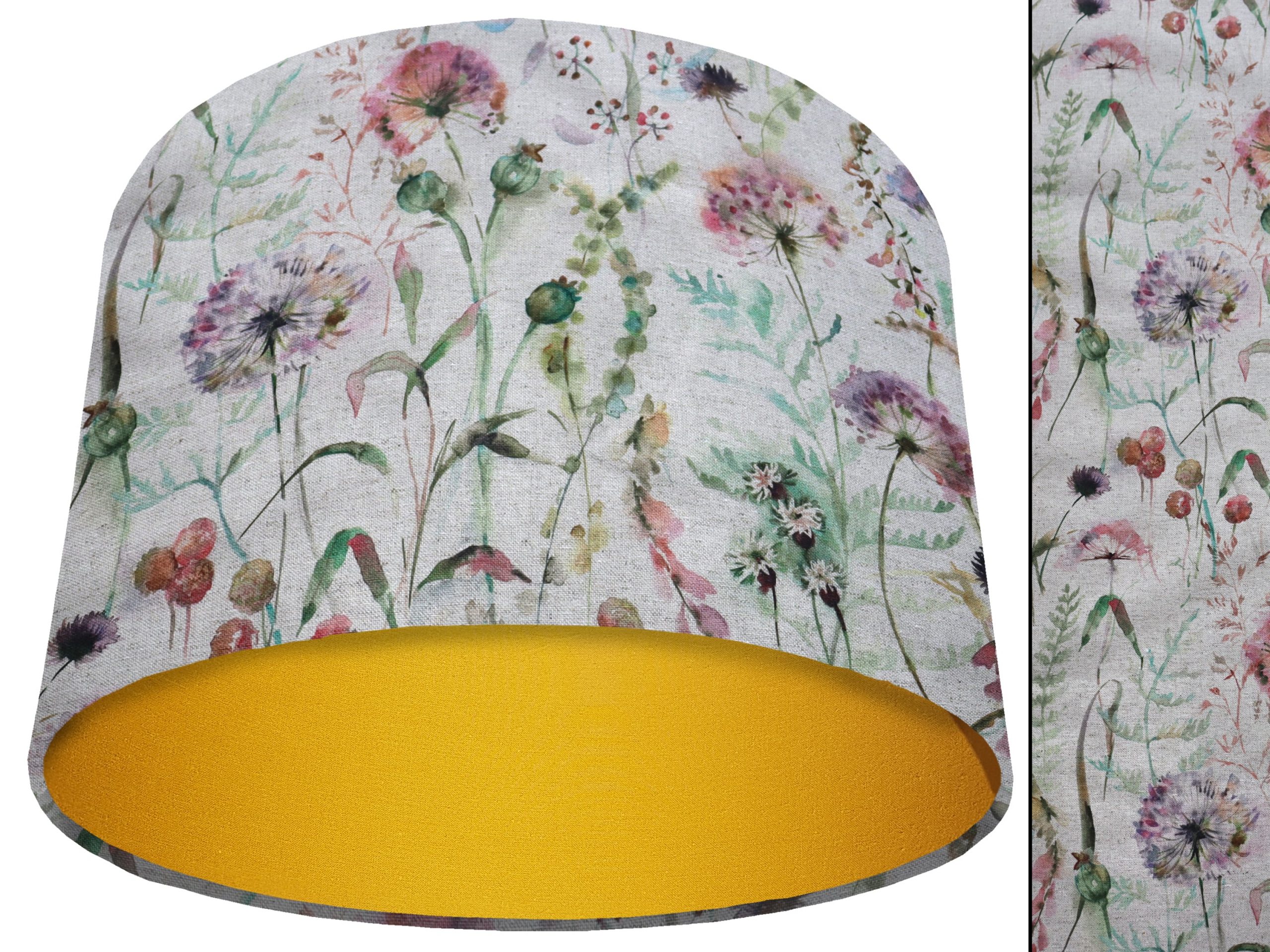 Country Floral Light Shade Yellow, Inspired Vintage Home