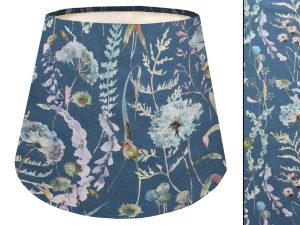 Blue Country Empire Lampshade, Botanical Home Interior
