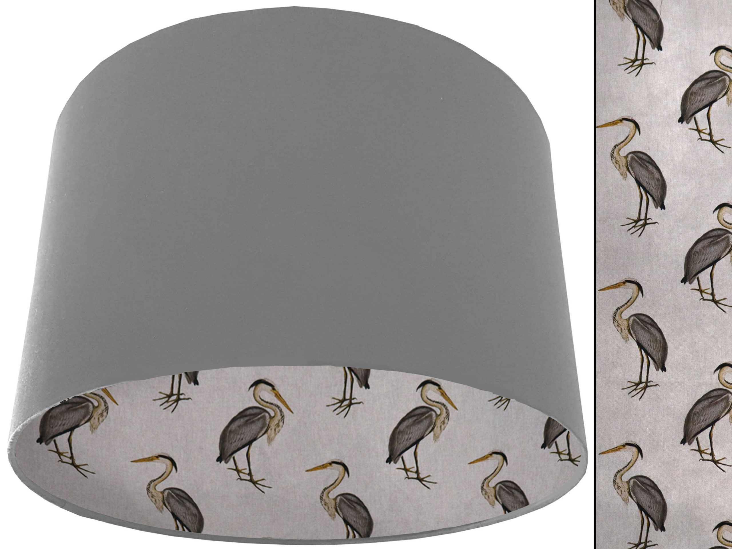 Country Rustic Lampshade Light Grey, Traditional Home Interior