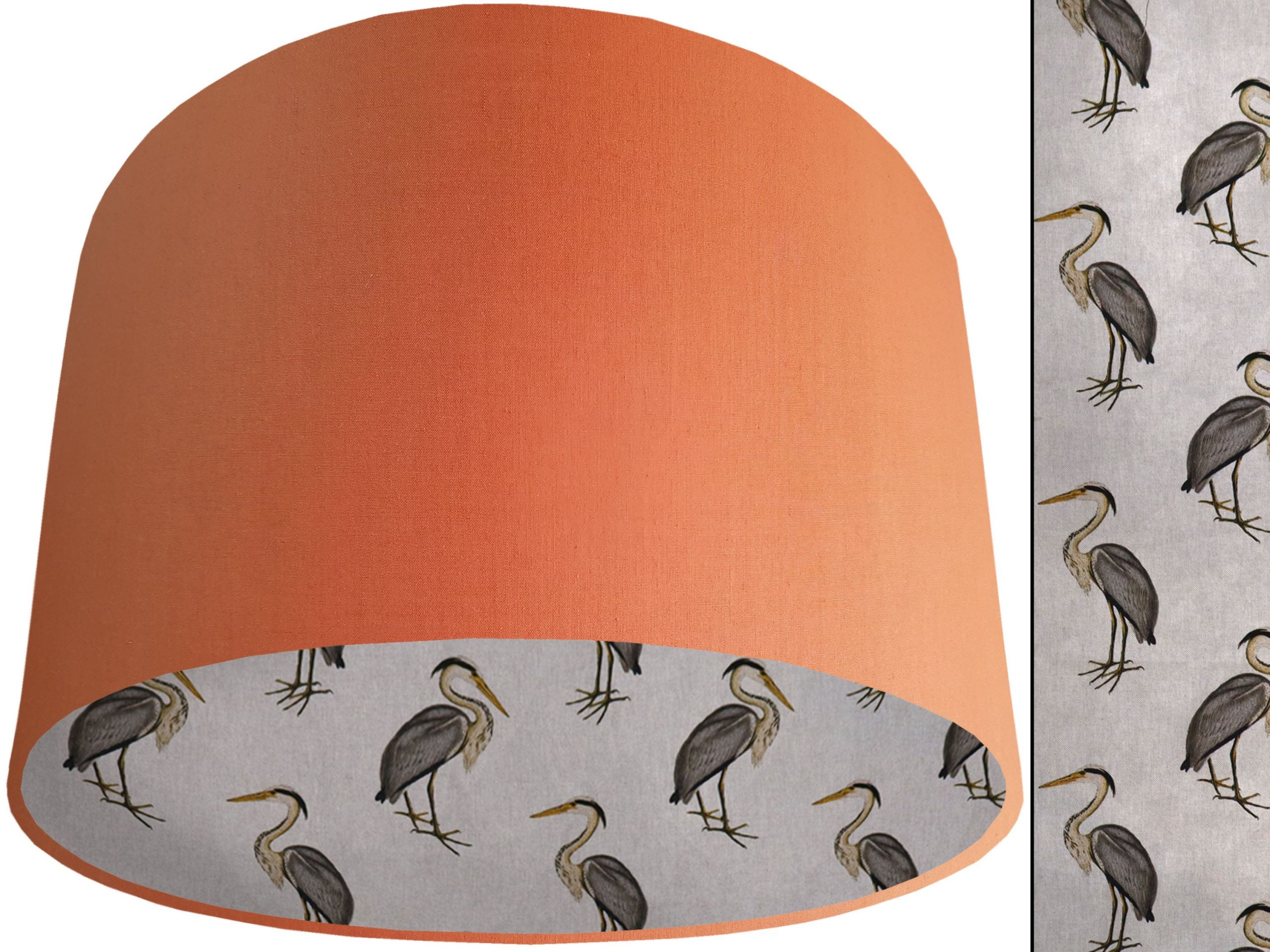 Country Rustic Lampshade Orange, Traditional Home Interior