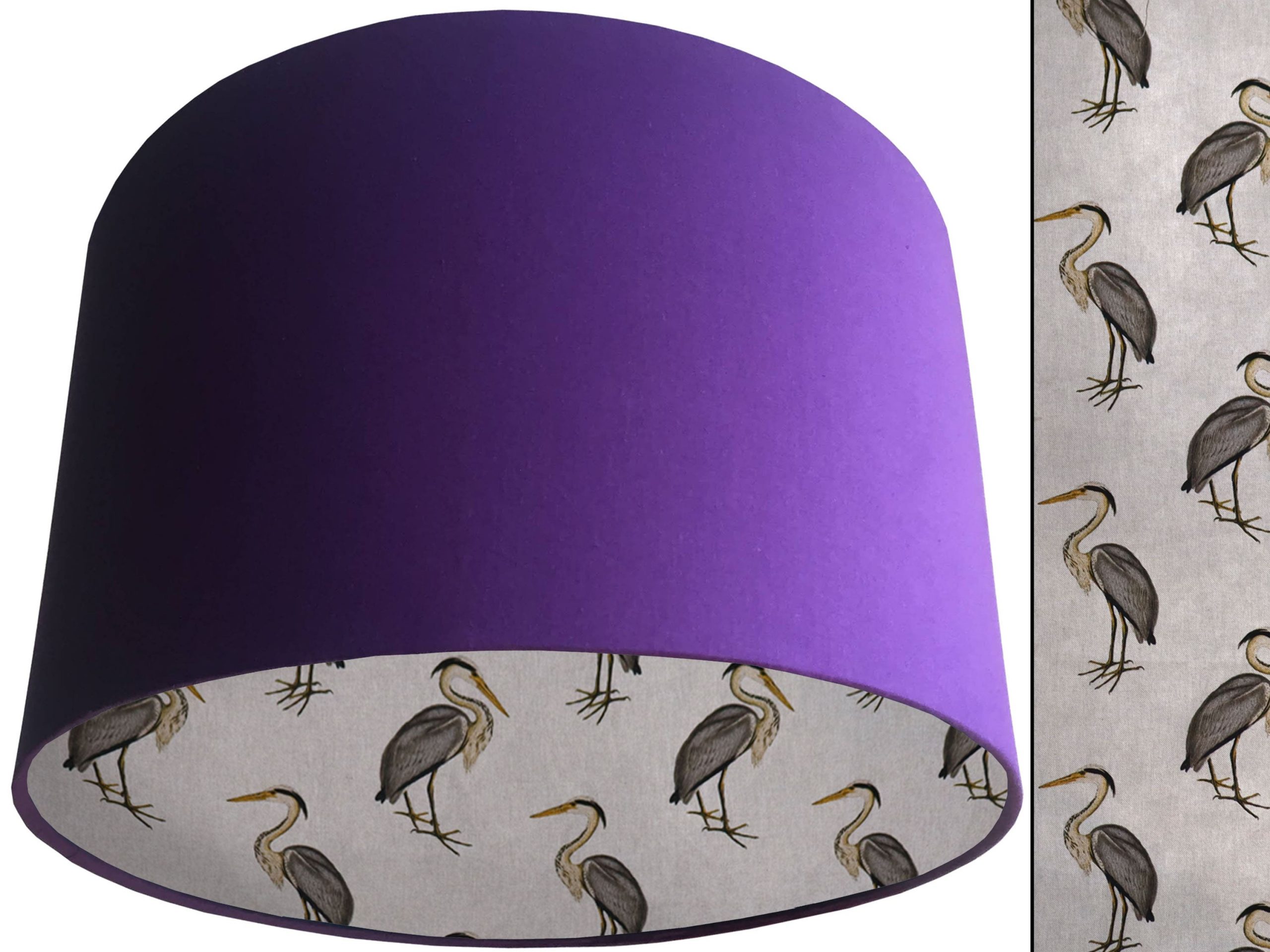 Country Rustic Lampshade Purple, Traditional Home Interior