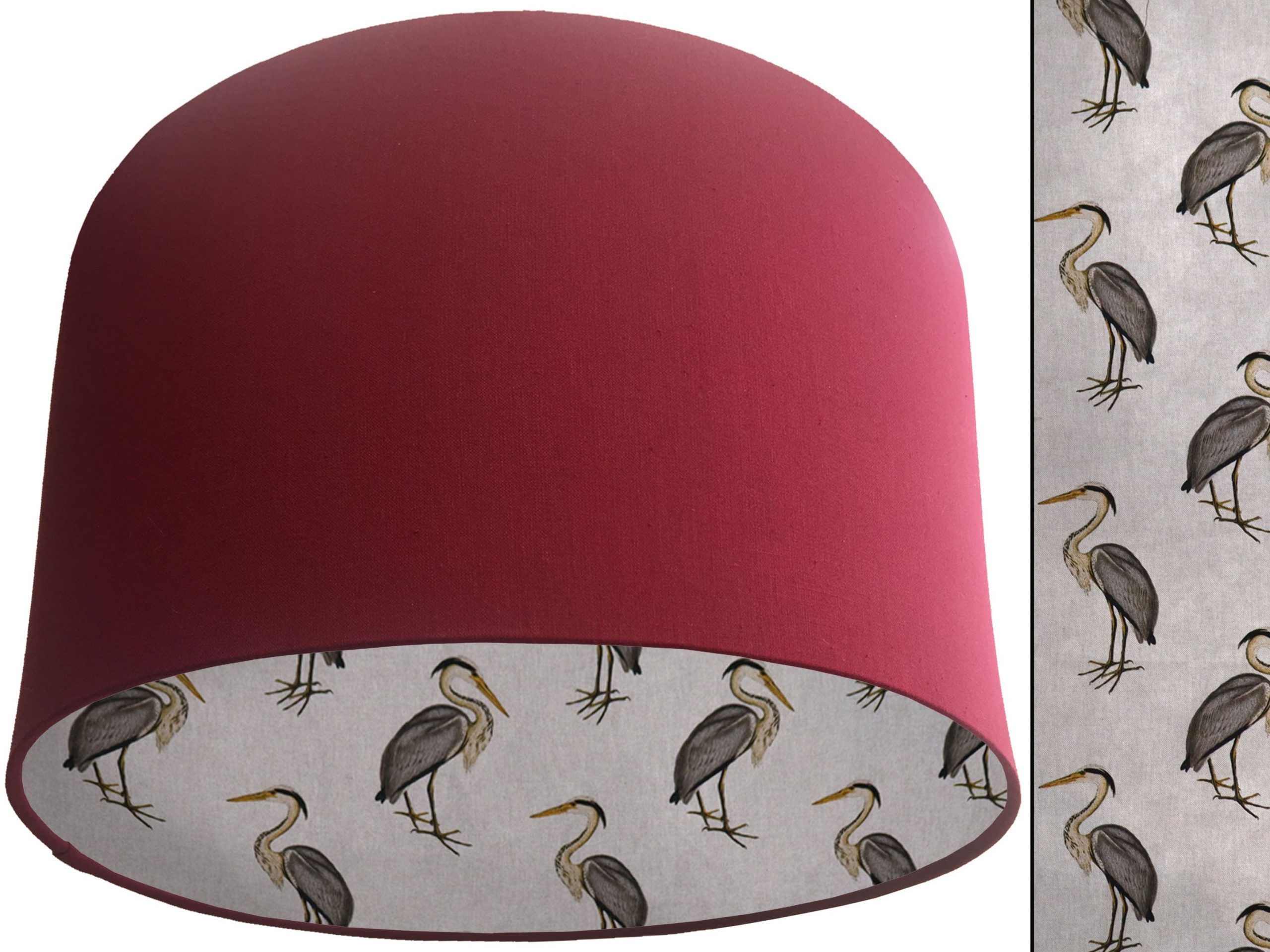 Country Rustic Lampshade Red, Traditional Home Interior