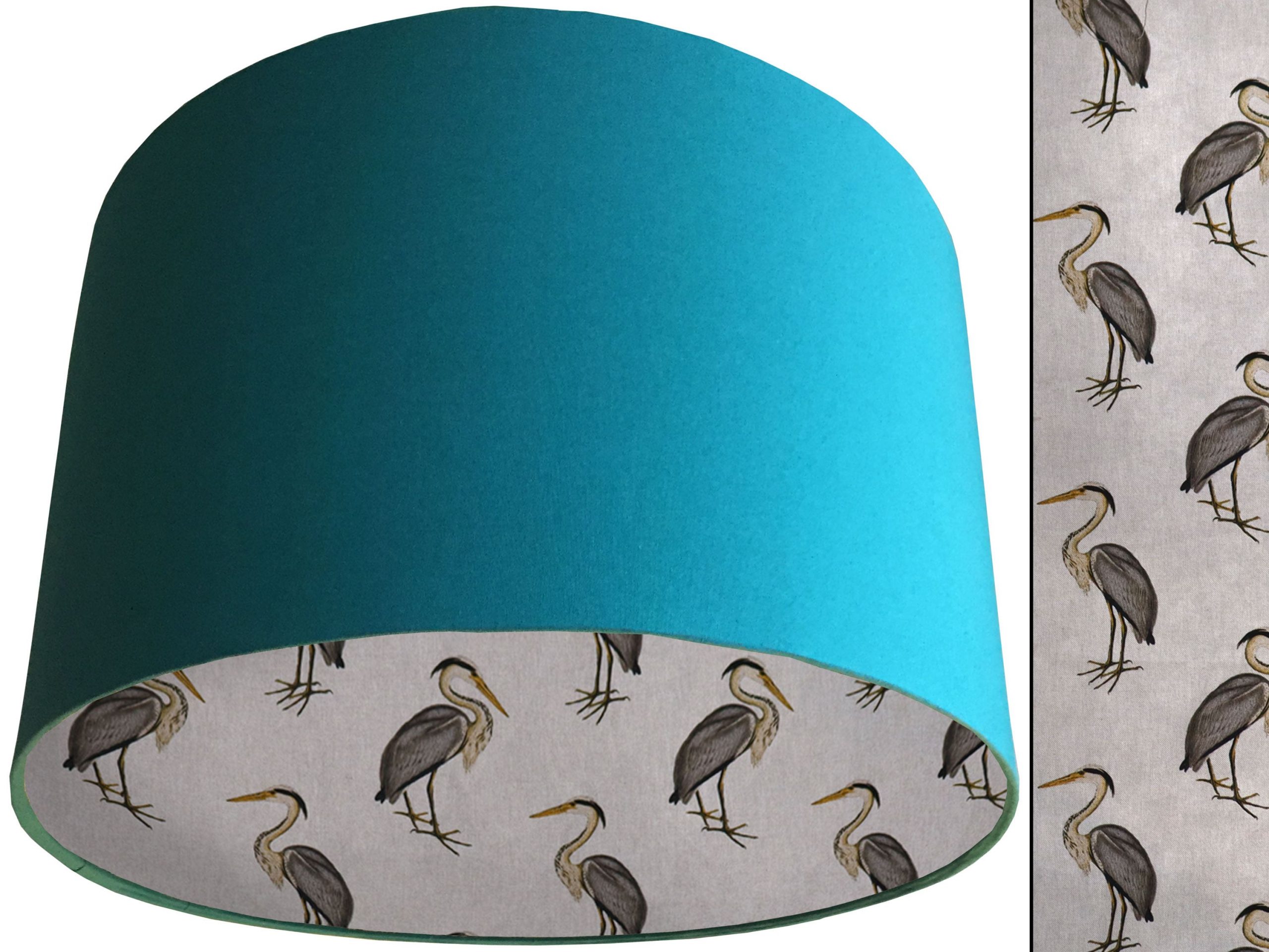 Country Rustic Lampshade Teal, Traditional Home Interior