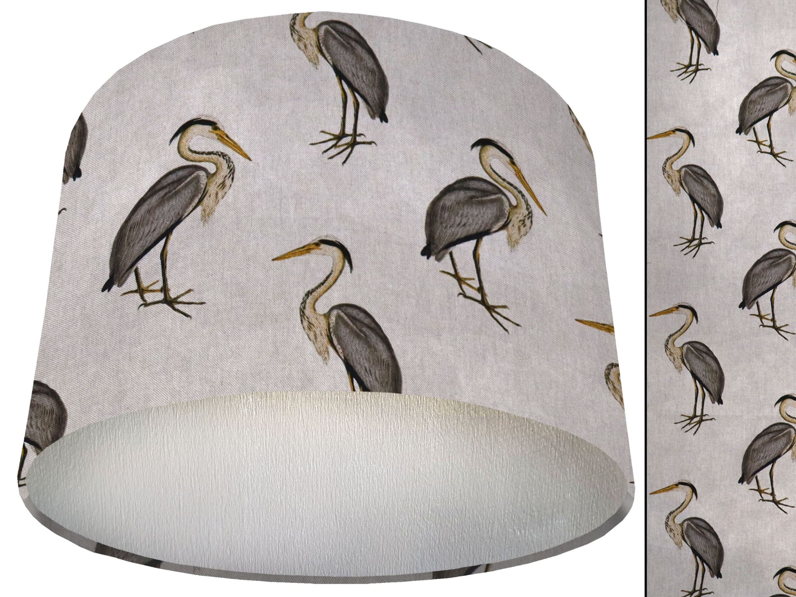 Country Rustic Lamp Shade Silver, Inspired Vintage Décor