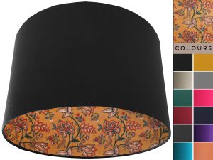 Oriental Orange Lampshade Black, Bold Modern Interior