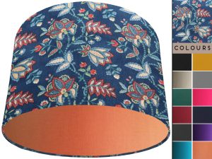 Oriental Blue Light Shade Orange, Modern Home Interior