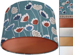 Green Scandinavian Lamp Shade Copper, Modern Home Décor