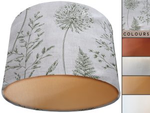 Green Country Lamp Shade Gold, Classic Country Home