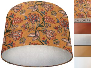 Oriental Orange Lamp Shade Silver, Stylish Modern Interior