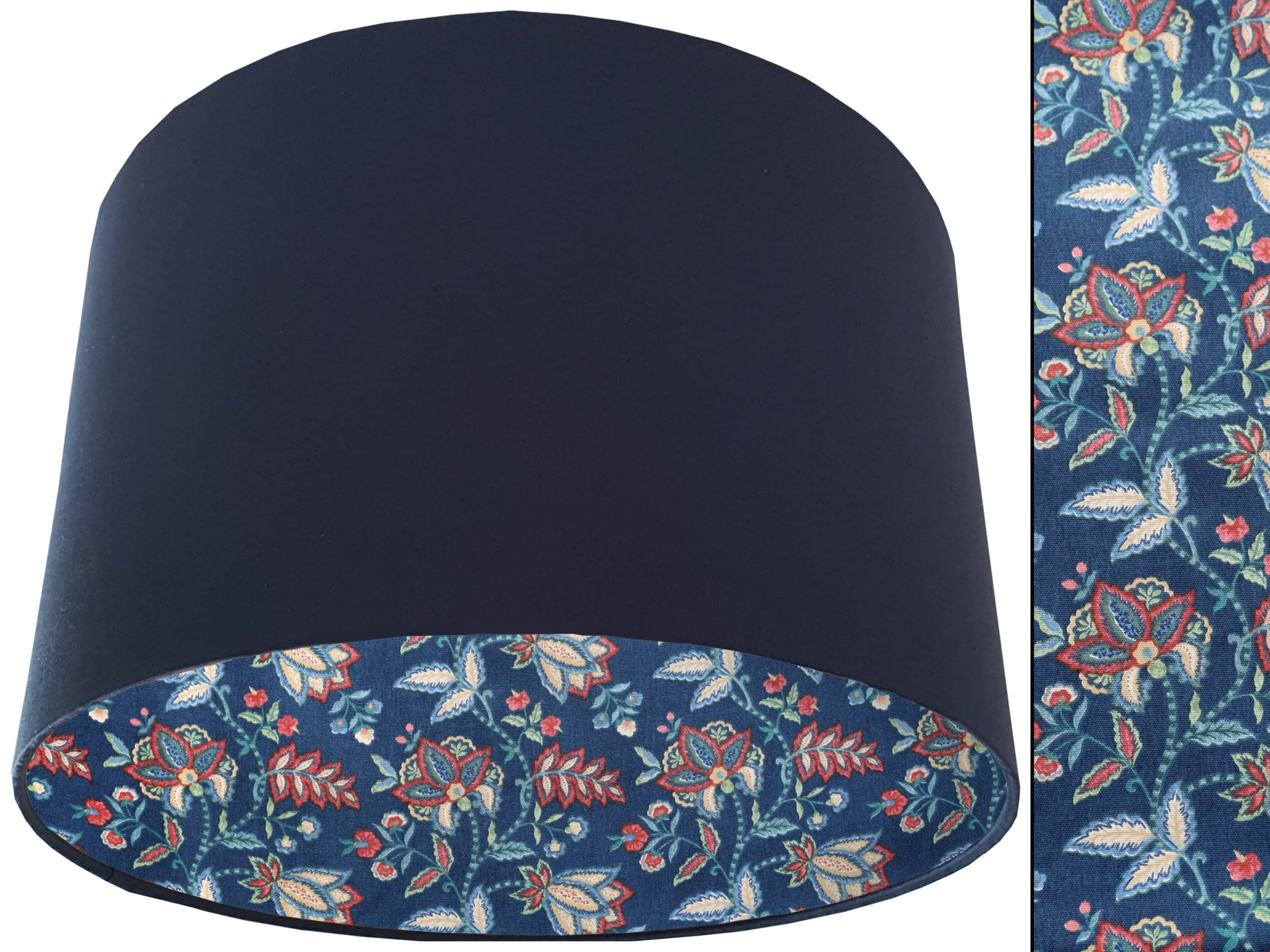 Oriental Blue Lampshade Blue, Botanical Home Interior