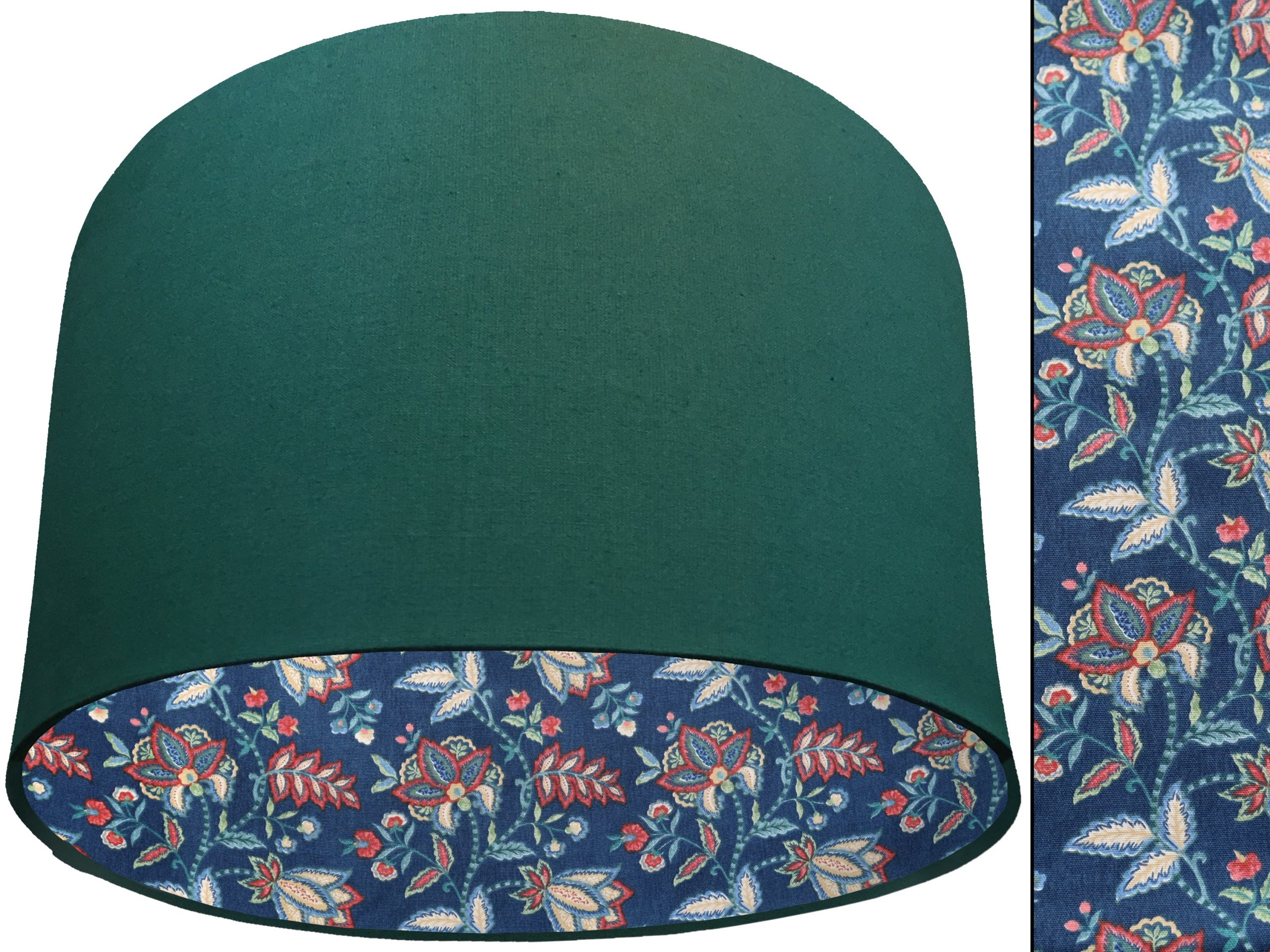 Oriental Blue Lampshade Green, Botanical Home Interior