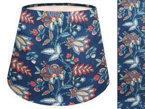 Oriental Botanical Empire Lampshade, Blue Home Interior Décor