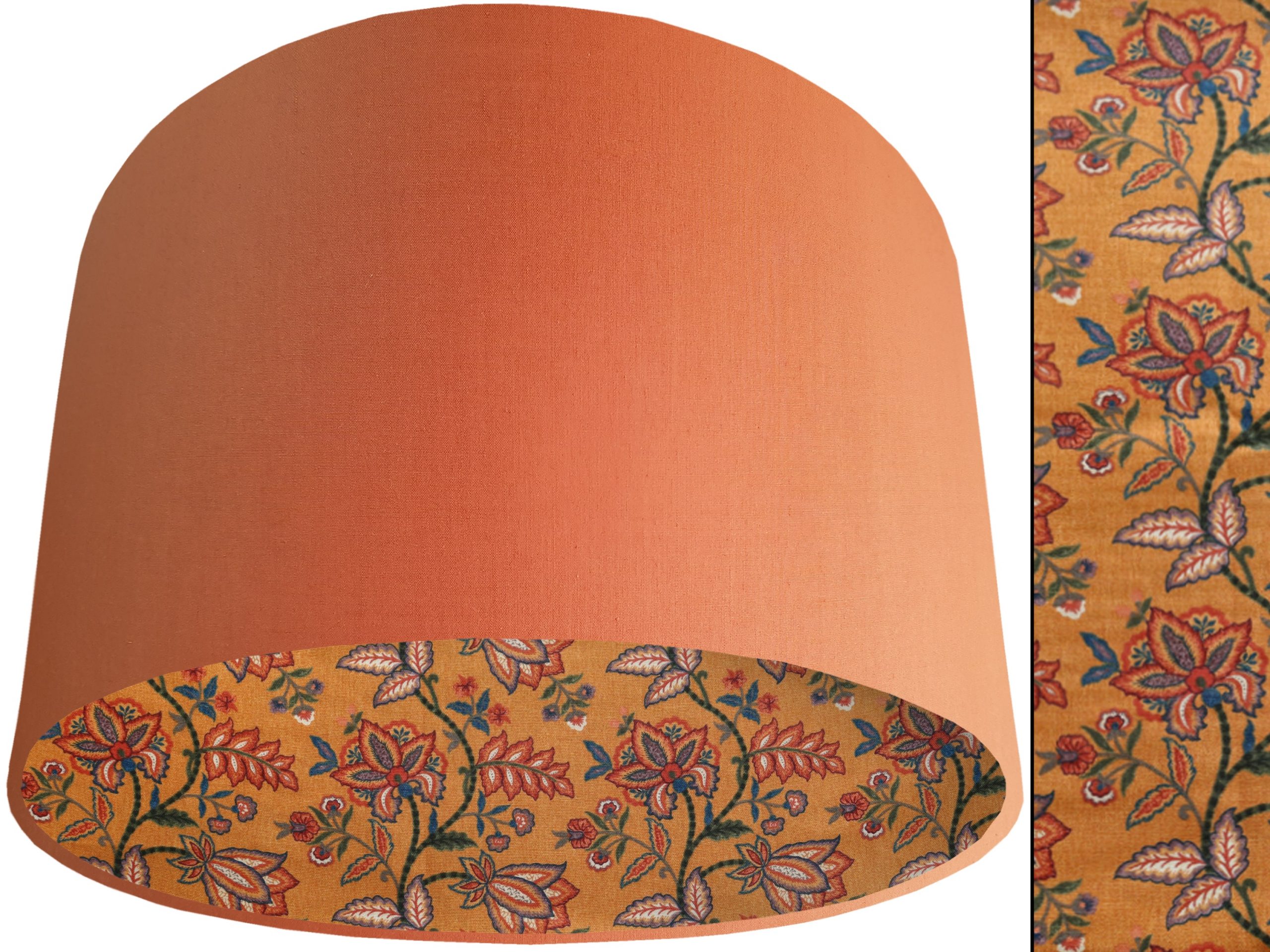Oriental Orange Lampshade Orange, Bold Modern Interior