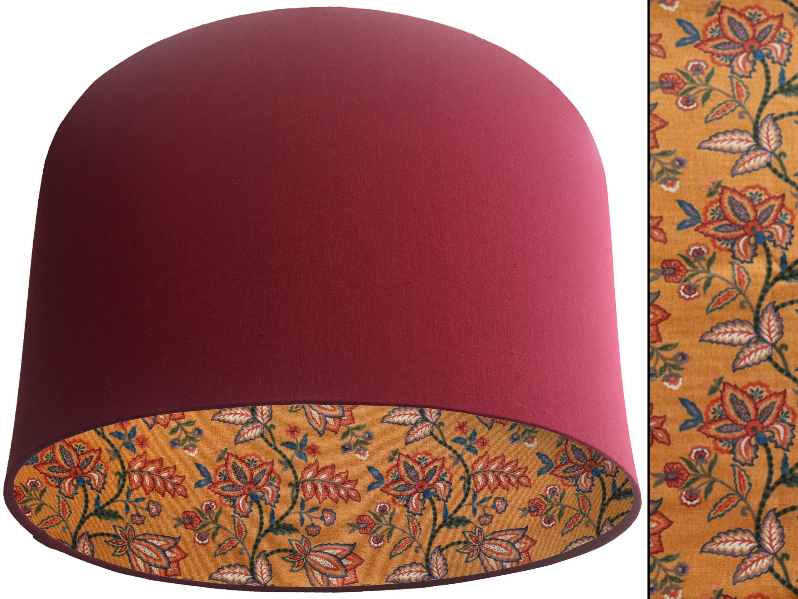 Oriental Orange Lampshade Red, Bold Modern Interior