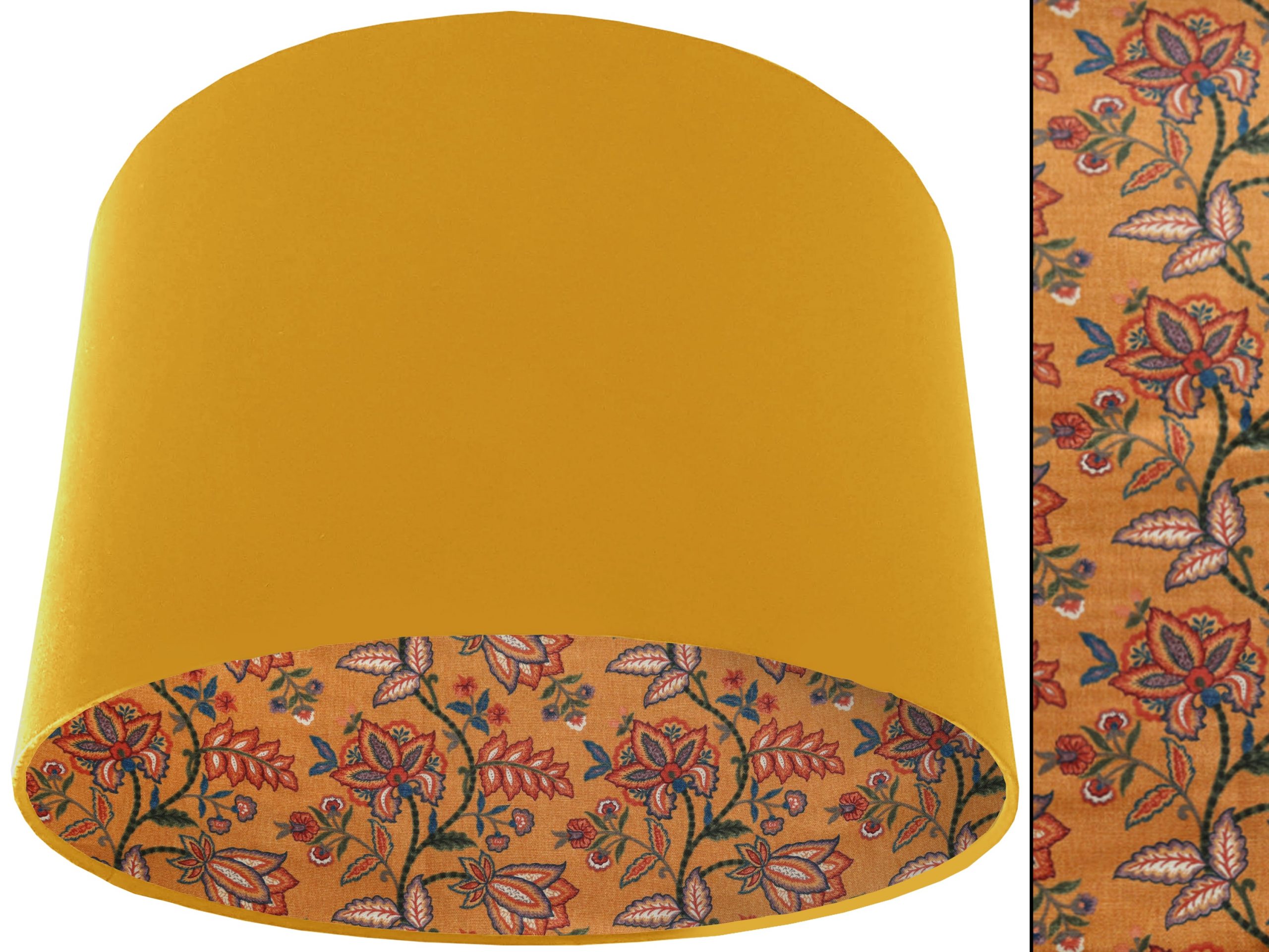 Oriental Orange Lampshade Yellow, Bold Modern Interior