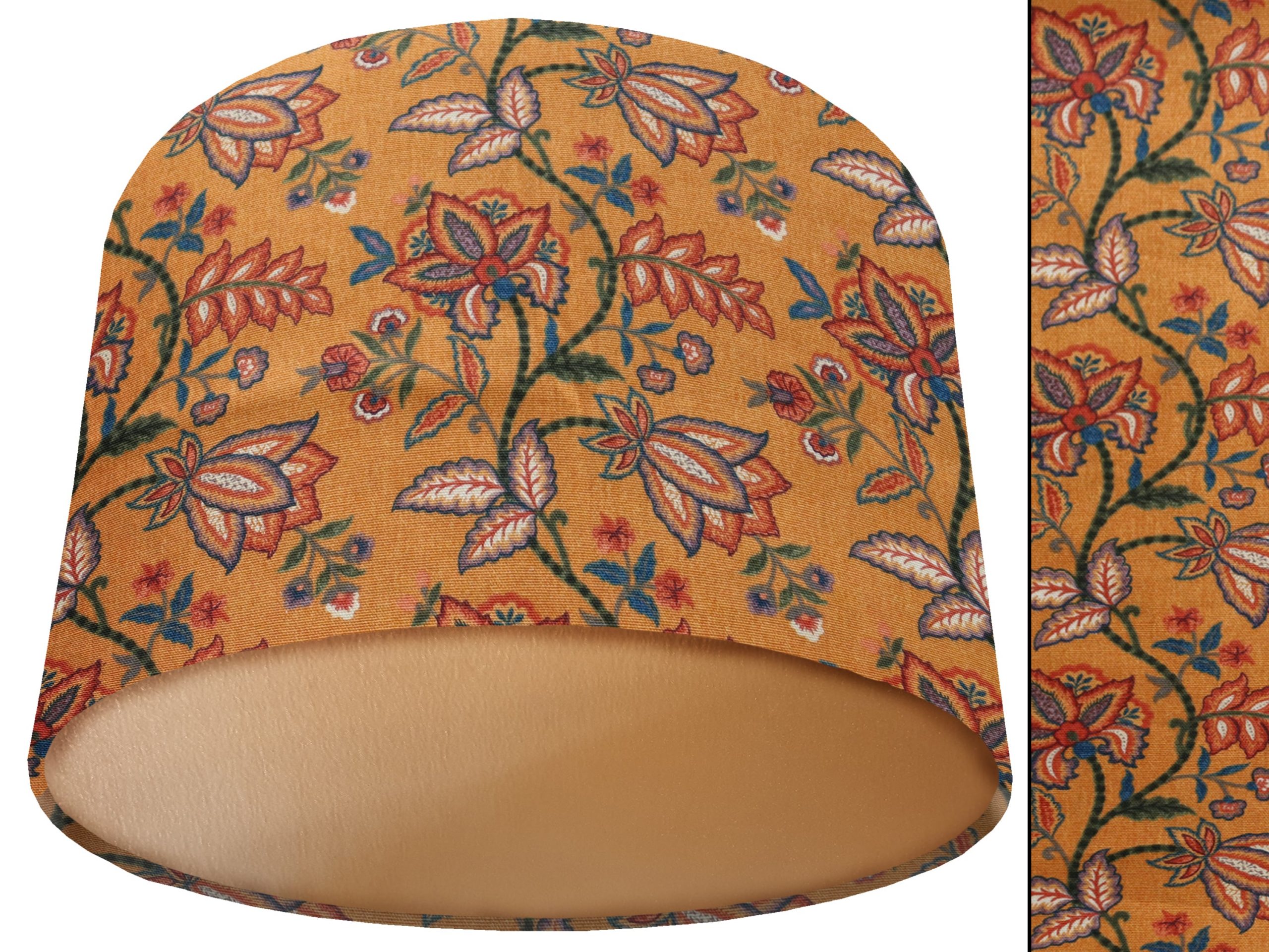 Oriental Orange Lamp Shade Gold, Stylish Modern Interior