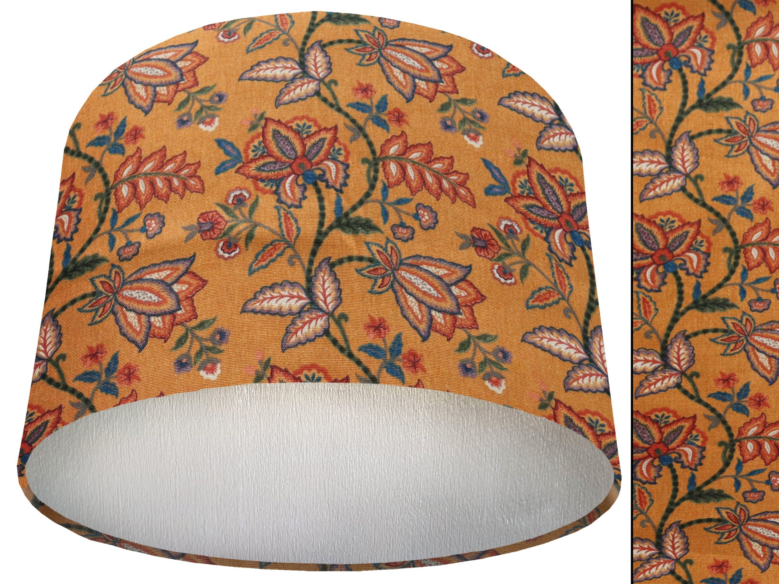 Oriental Orange Lamp Shade Silver, Stylish Modern Interior