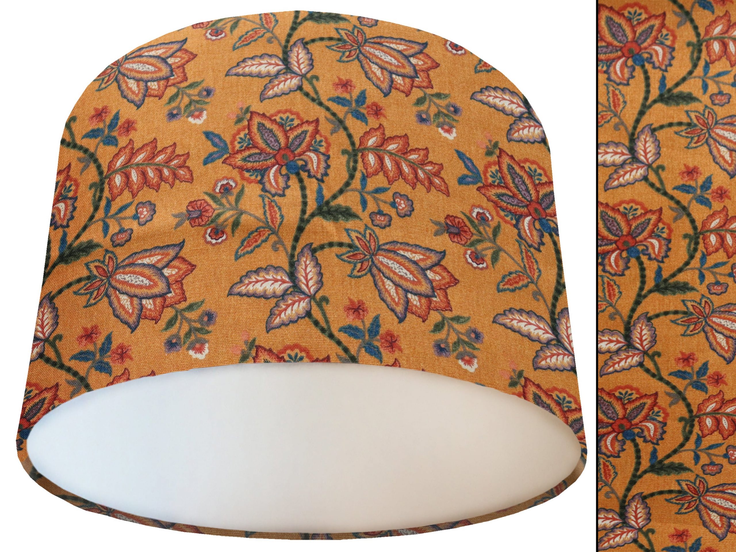 Oriental Orange Lamp Shade White, Stylish Modern Interior