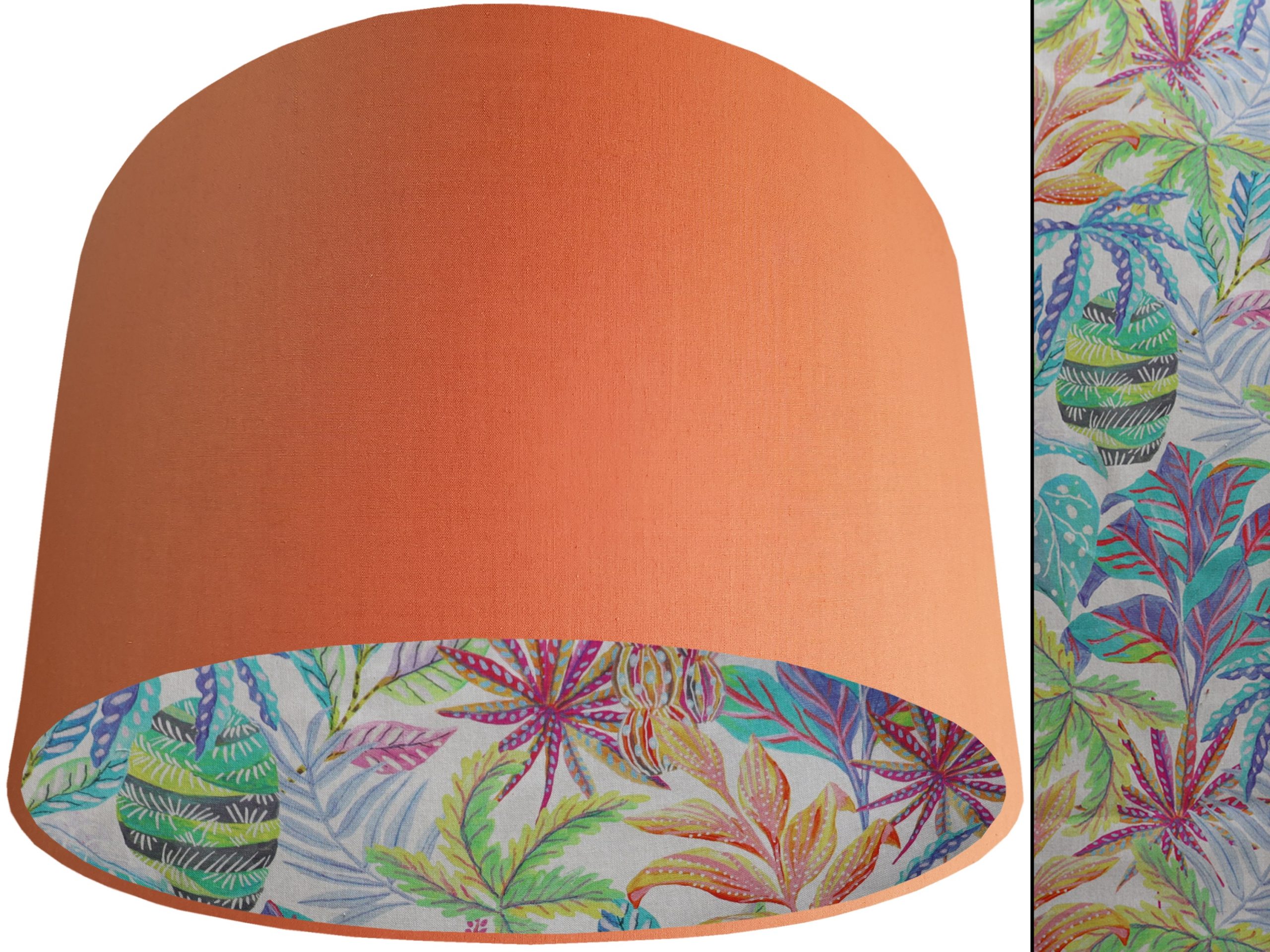 Rainbow Tropical Lampshade Orange, Modern Exotic Home