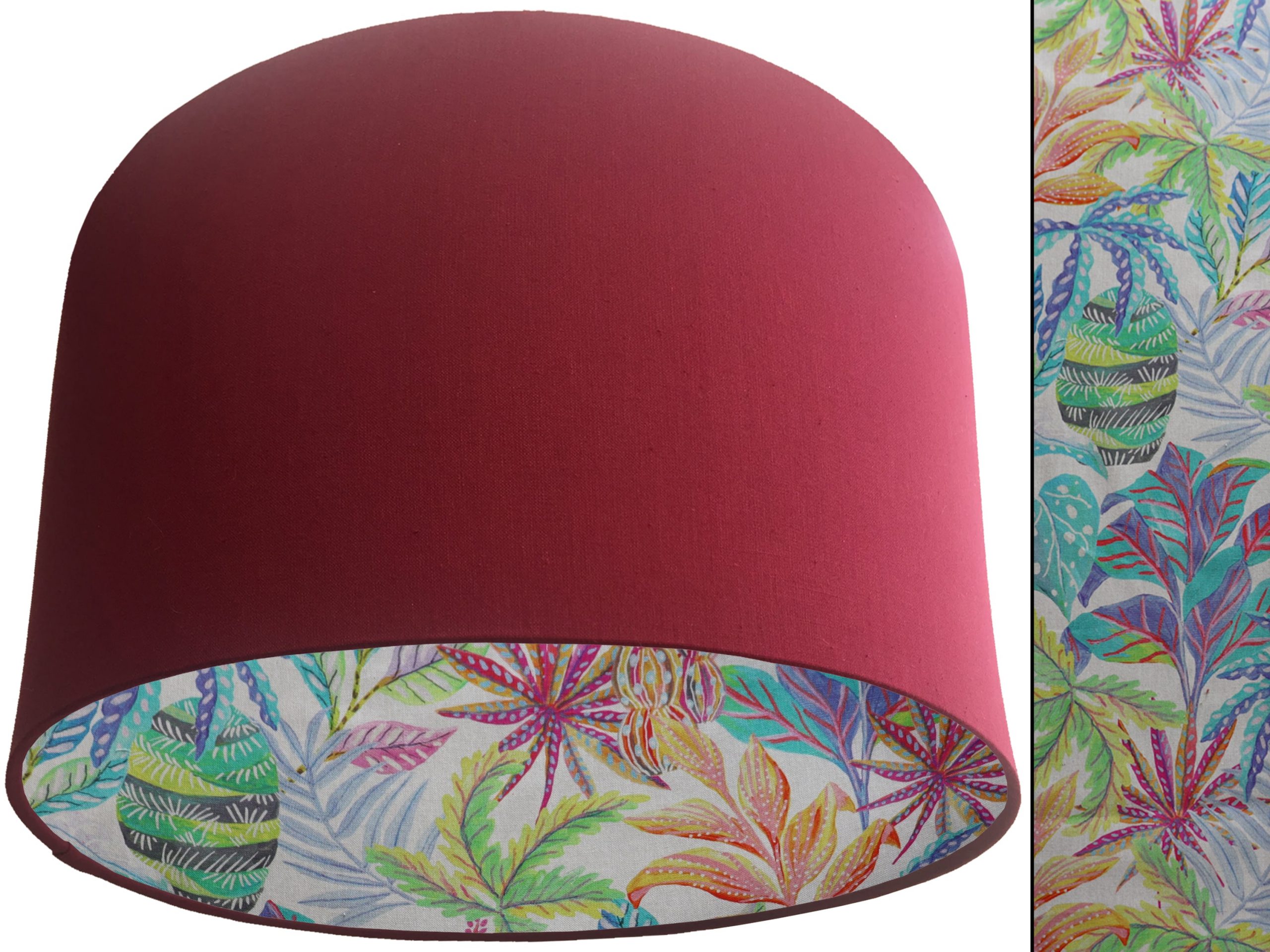 Rainbow Tropical Lampshade Red, Modern Exotic Home