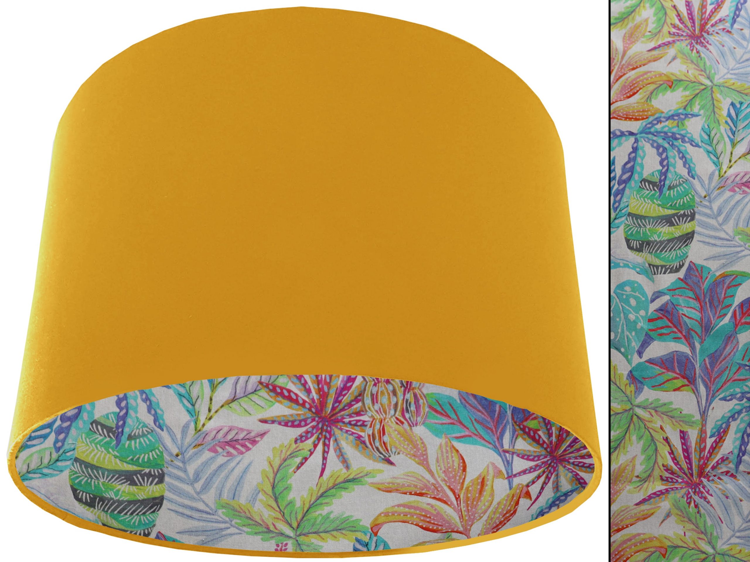 Rainbow Tropical Lampshade Yellow, Modern Exotic Home