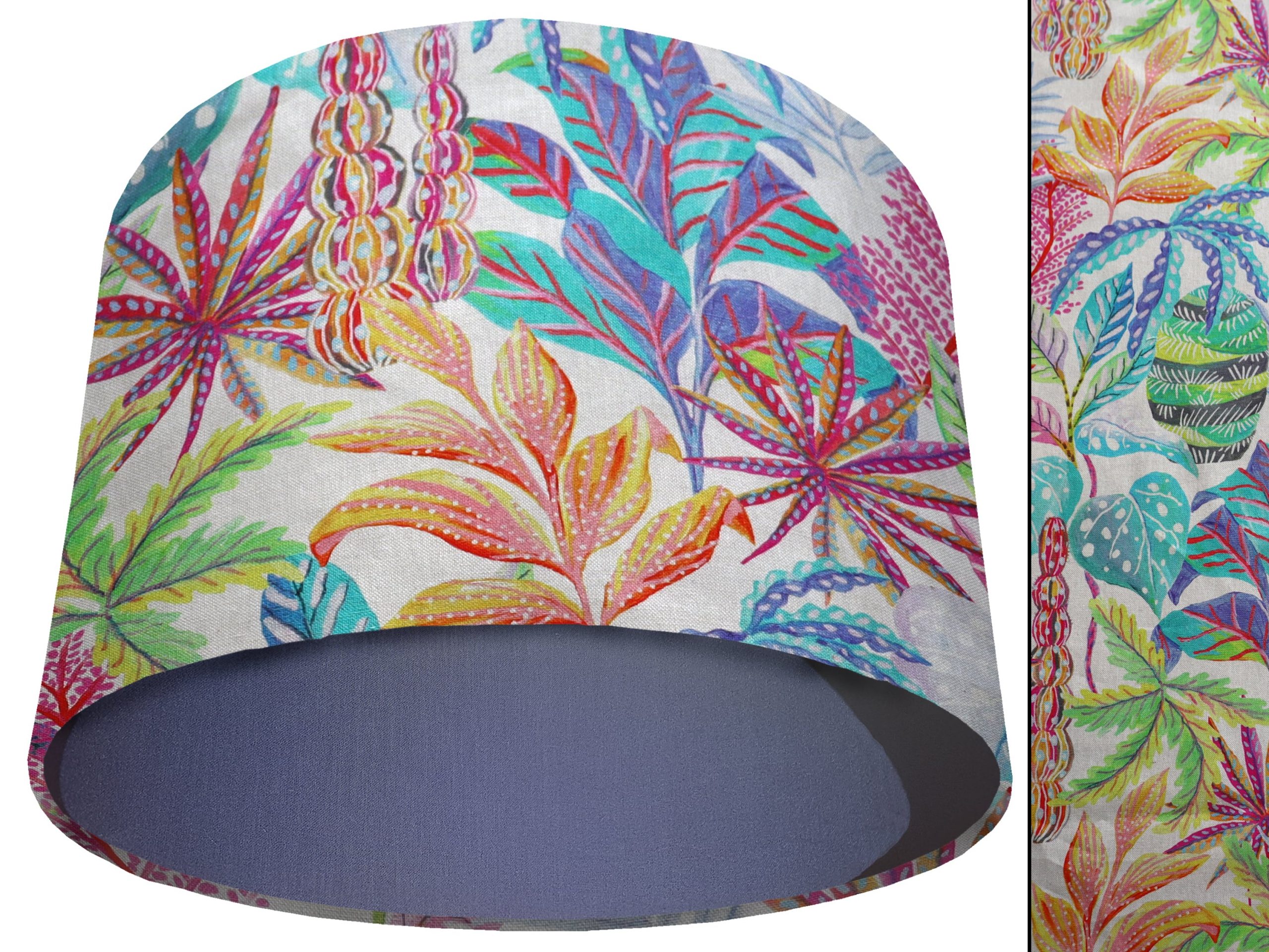 Rainbow Tropical Light Shade Blue, Modern Home Interior