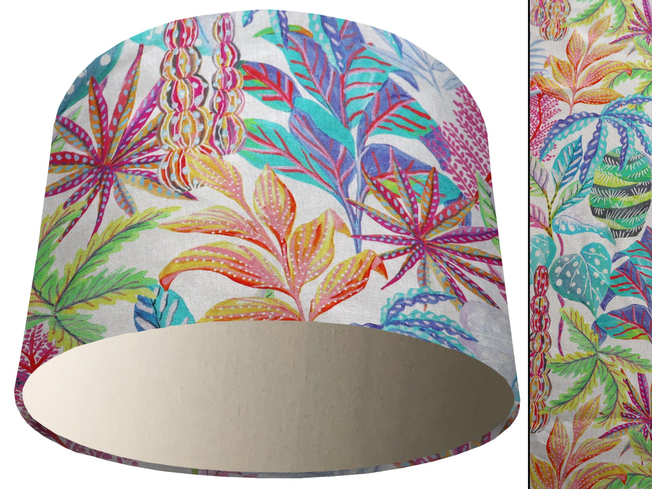 Rainbow Tropical Light Shade Cream, Modern Home Interior