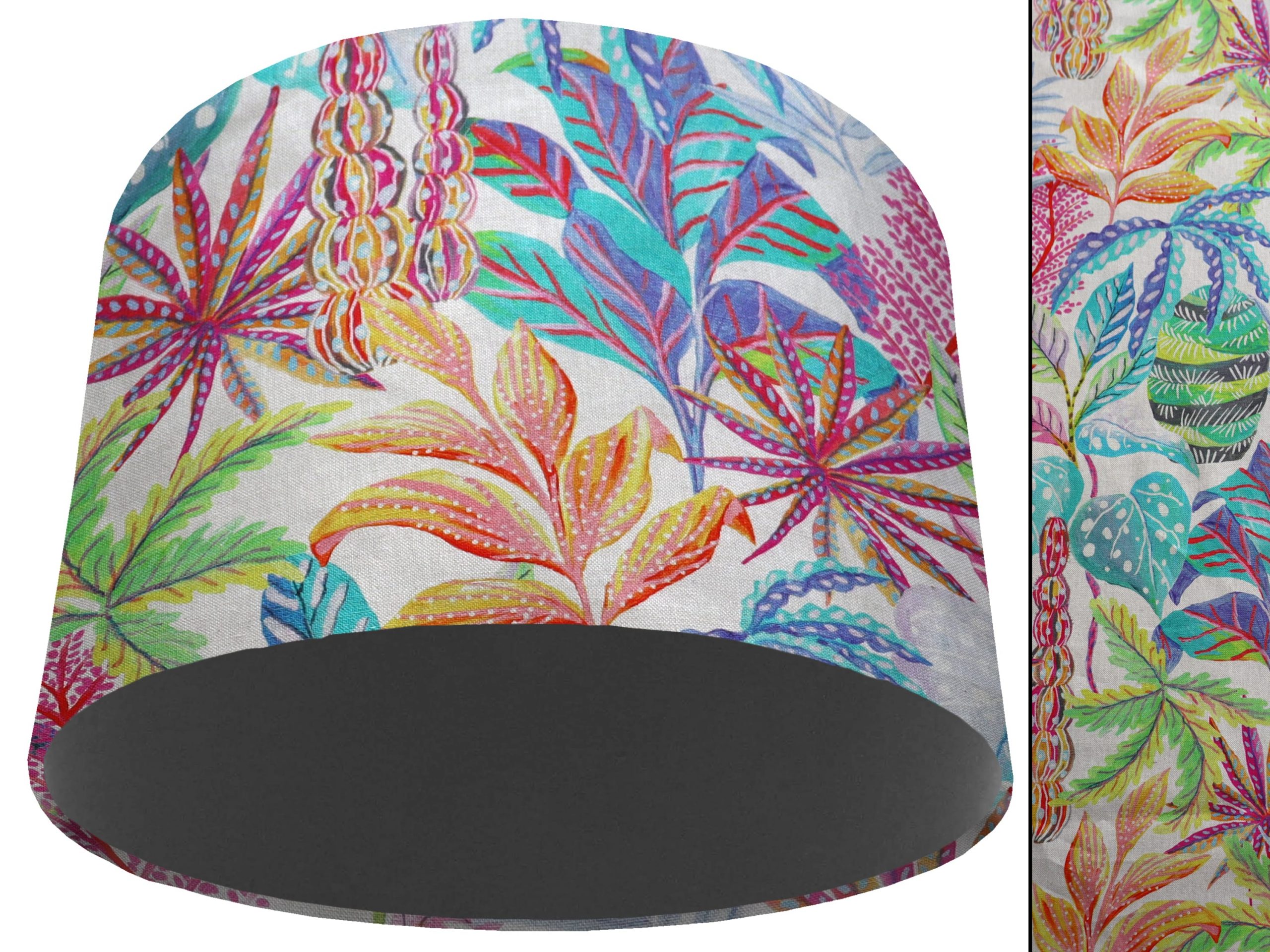 Rainbow Tropical Light Shade Dark Grey, Modern Home Interior