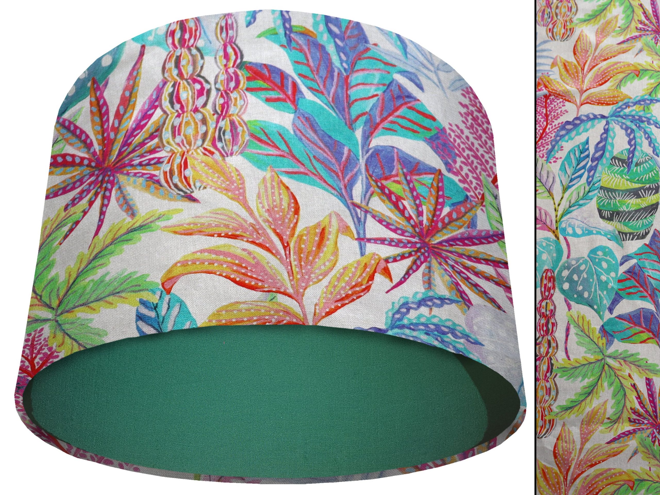 Rainbow Tropical Light Shade Green, Modern Home Interior
