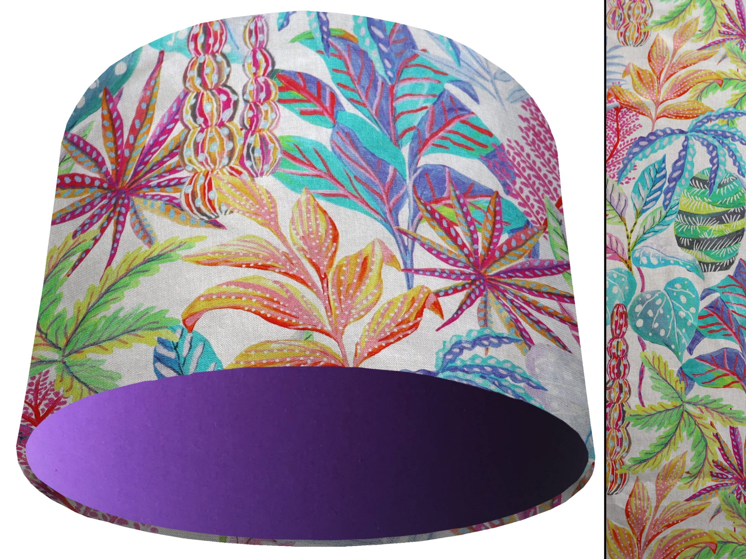 Rainbow Tropical Light Shade Purple, Modern Home Interior