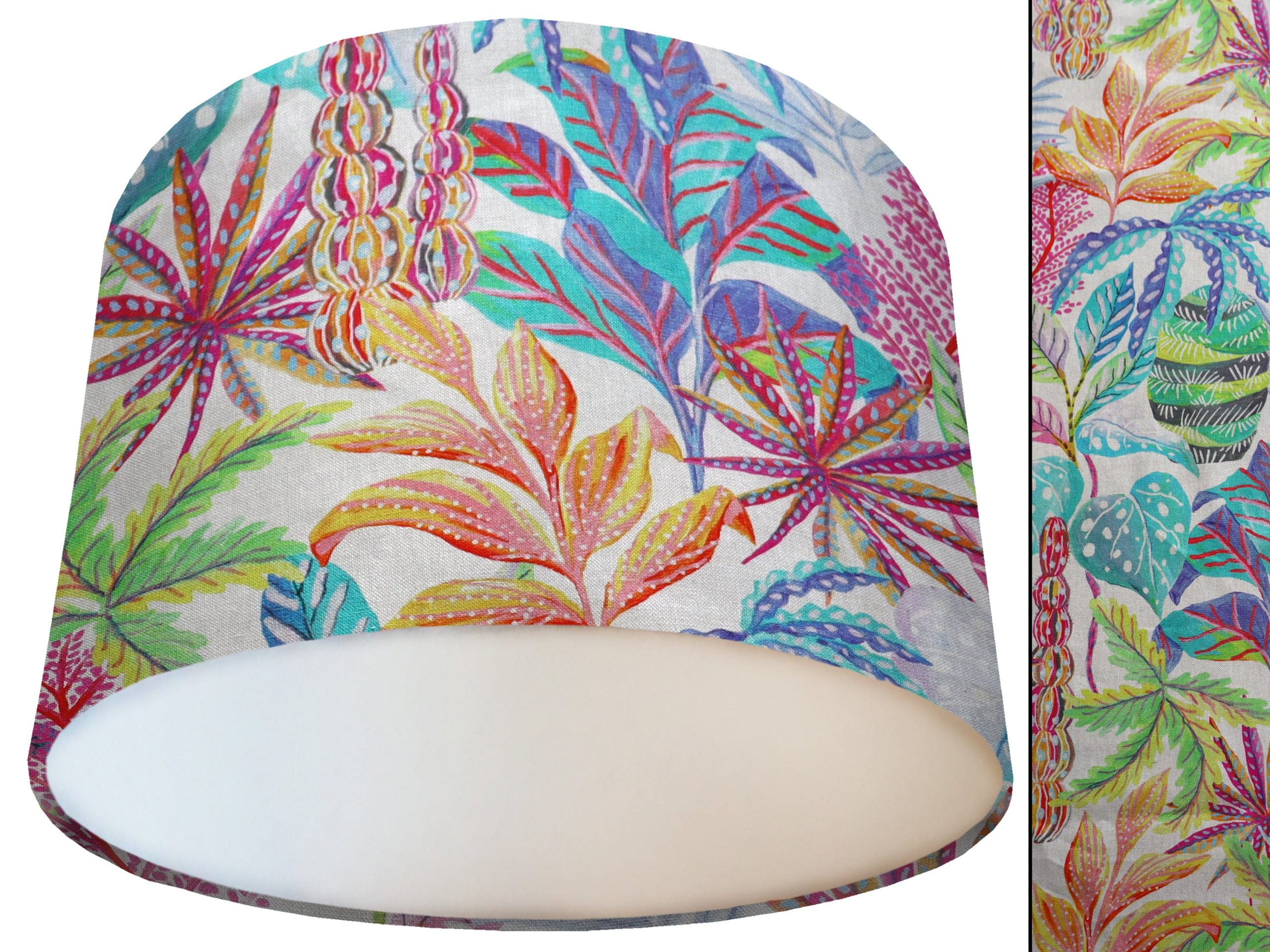 Rainbow Tropical Lamp Shade White, Modern Home Interior