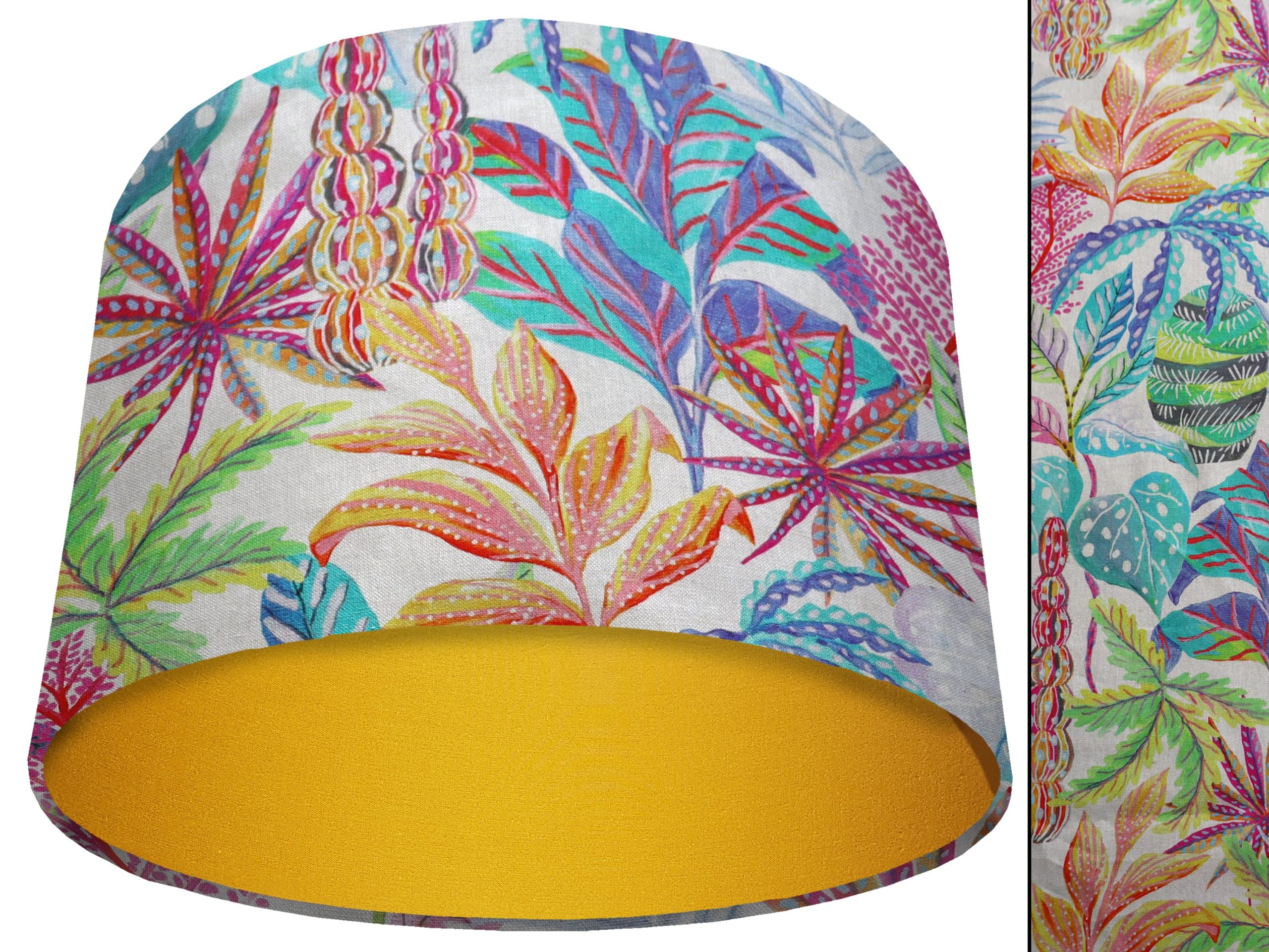 Rainbow Tropical Light Shade Yellow, Modern Home Interior