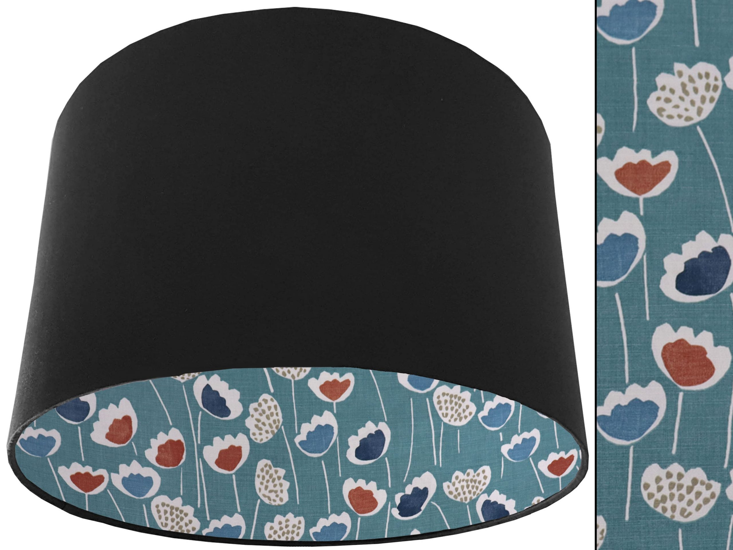 Green Scandinavian Lampshade Black, Modern Scandi Décor