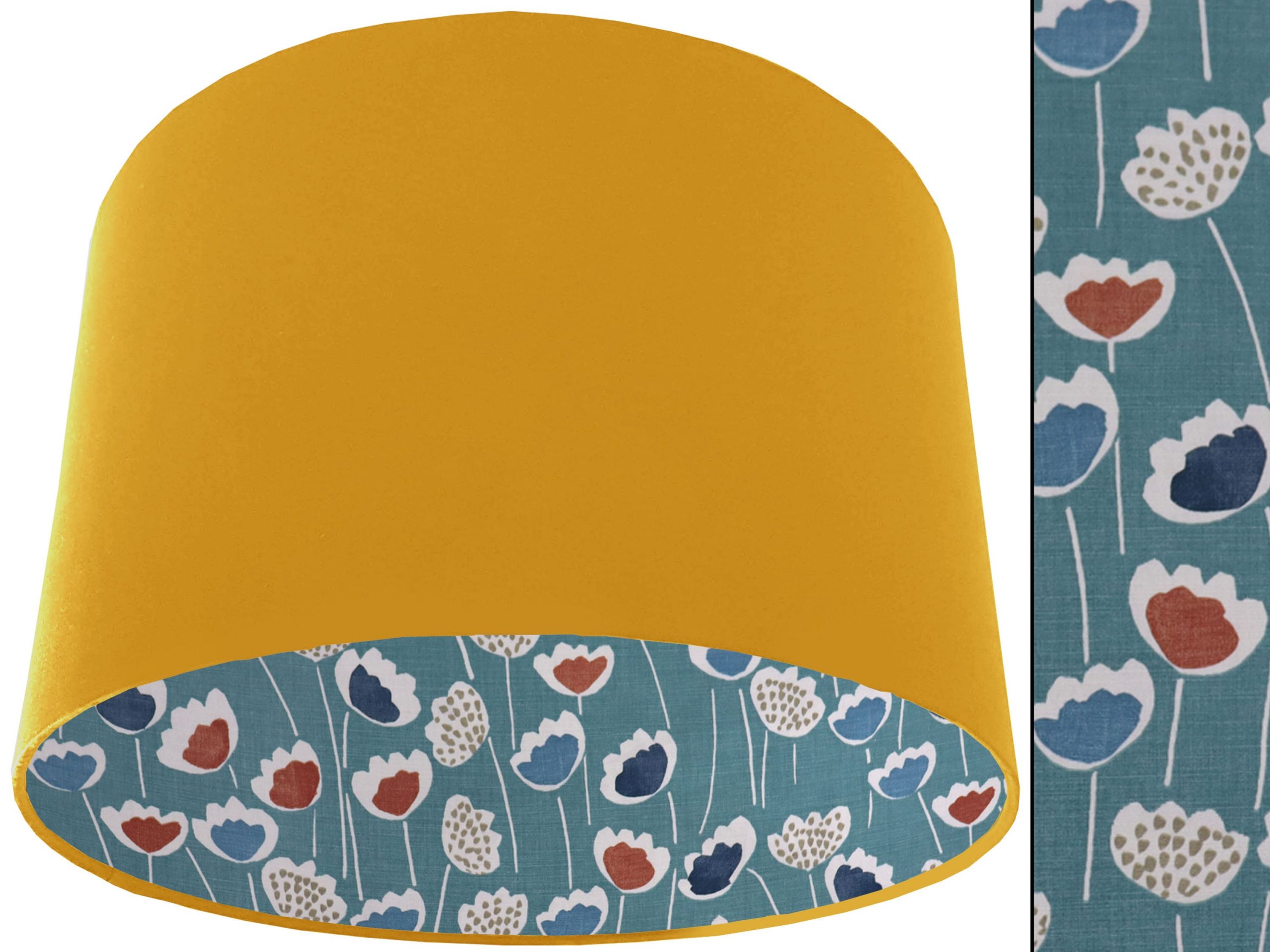 Green Scandinavian Lampshade Yellow, Modern Scandi Décor
